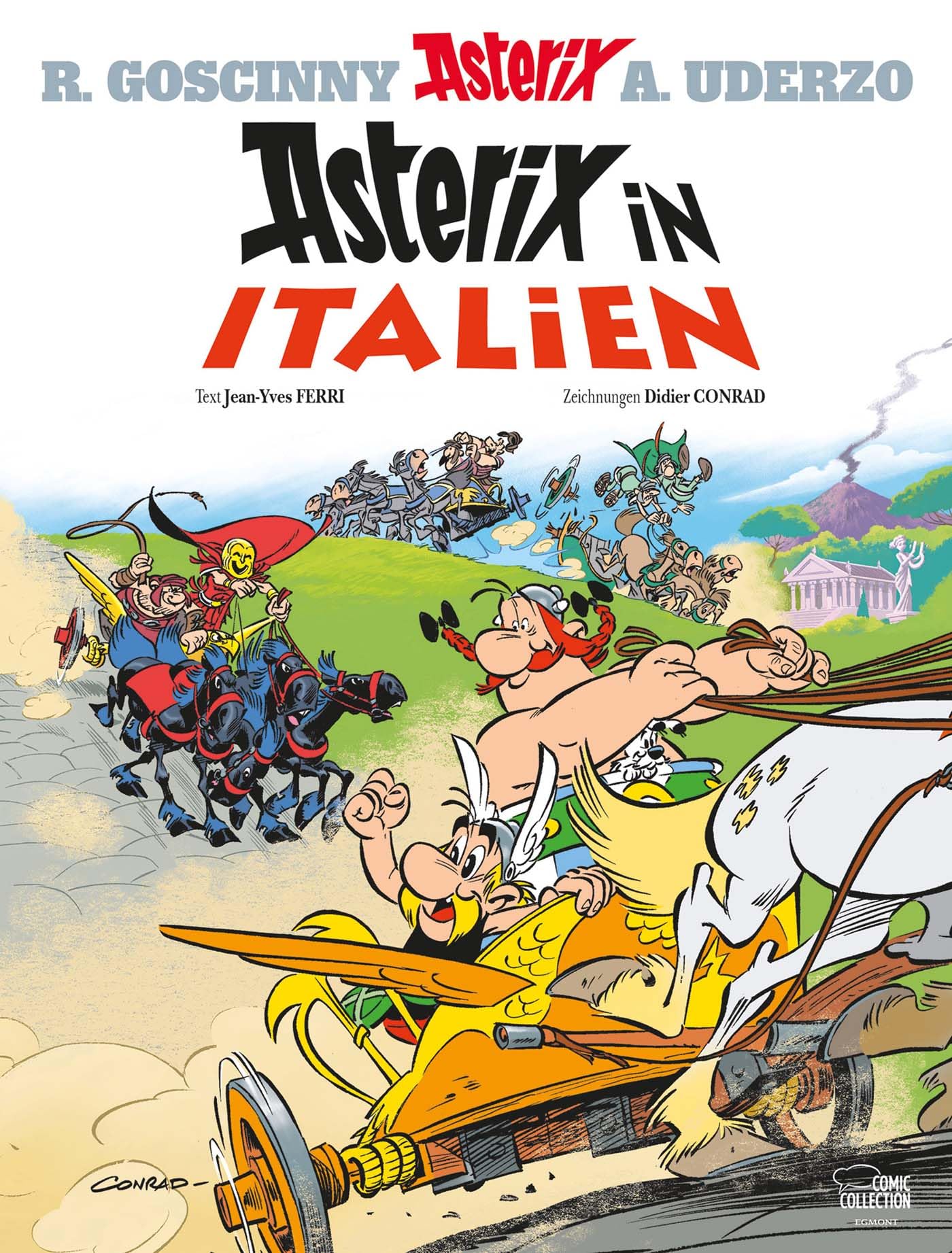 jaquette album Asterix in German: Asterix in Italien