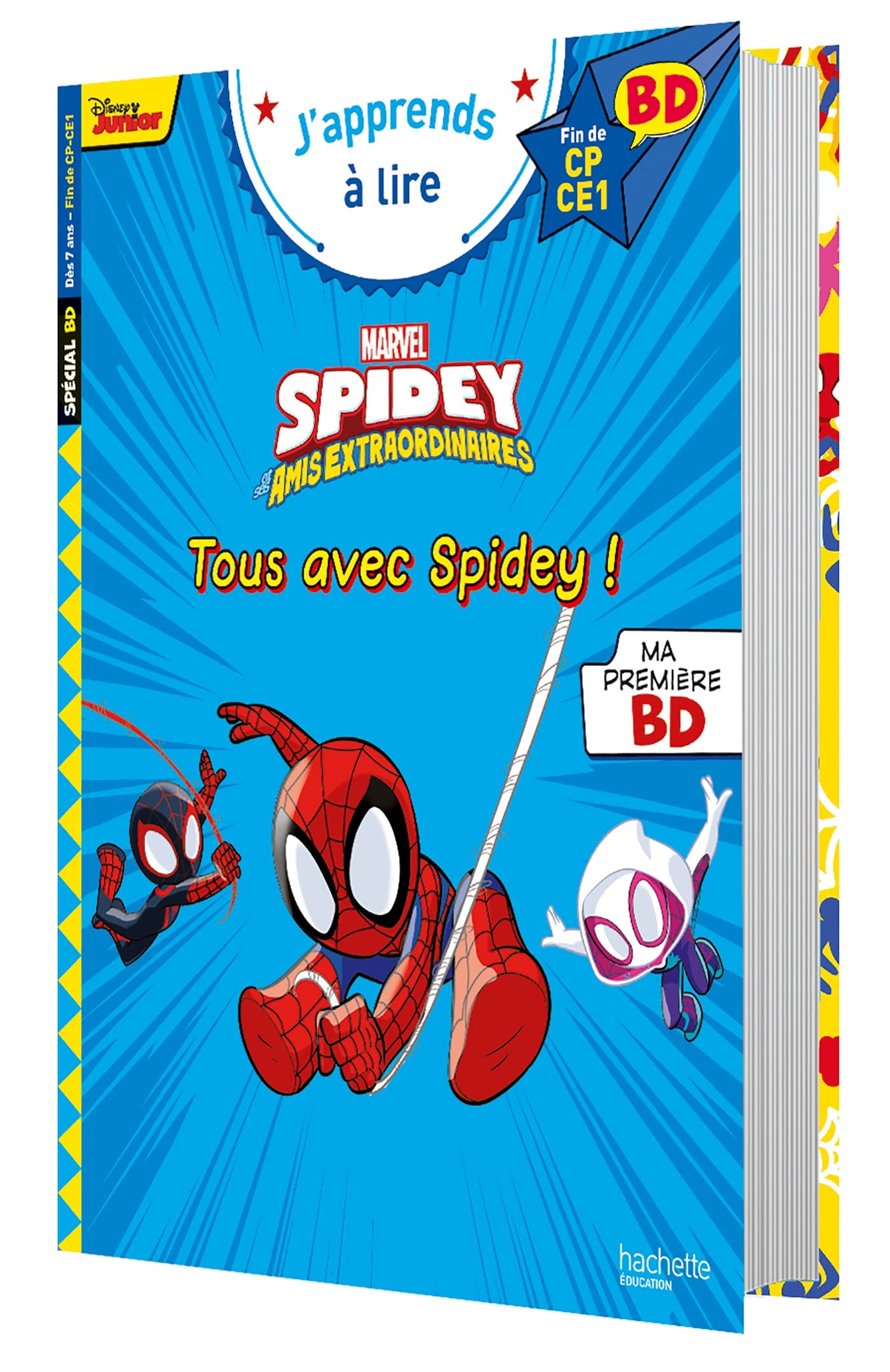 jaquette album Disney BD Fin de CP-CE1 - Spidey et ses amis extraordinaires - Tous avec Spidey !
