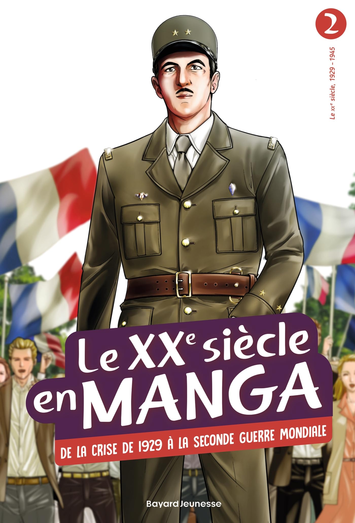 jaquette album Le XXe siècle en manga, Tome 02: De la crise de 1929 à la Seconde Guerre mondiale