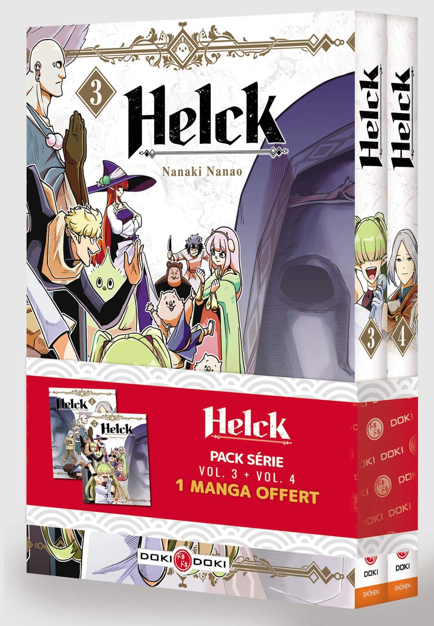 jaquette livre Helck - pack promo vol. 03 et 04 - édition limitée
