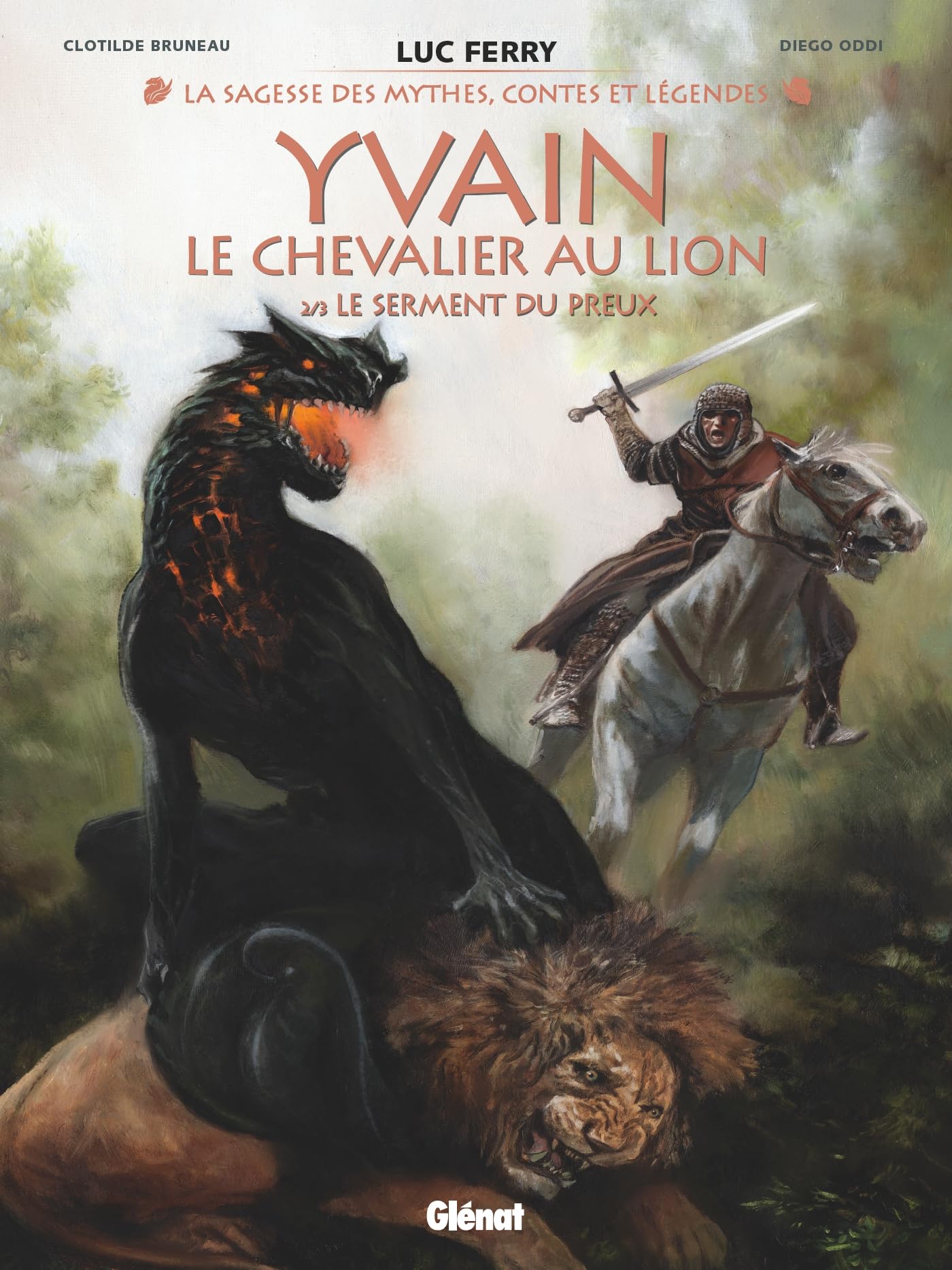 jaquette album Yvain, le chevalier au lion - Tome 02: Le Serment du preux