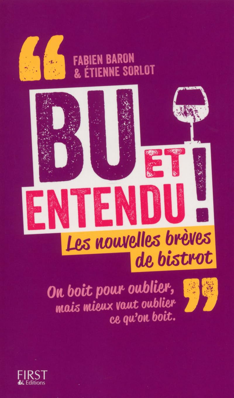 jaquette album Bu et entendu !: Les nouvelles brèves de comptoir