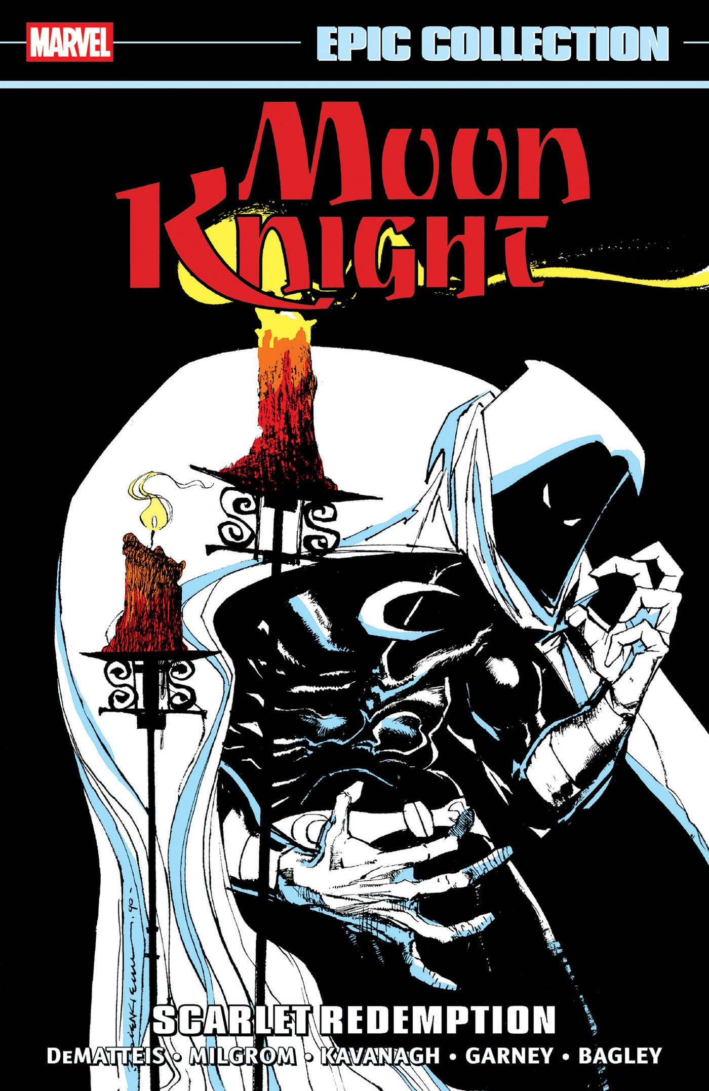 jaquette album Moon Knight Epic Collection: Scarlet Redemption