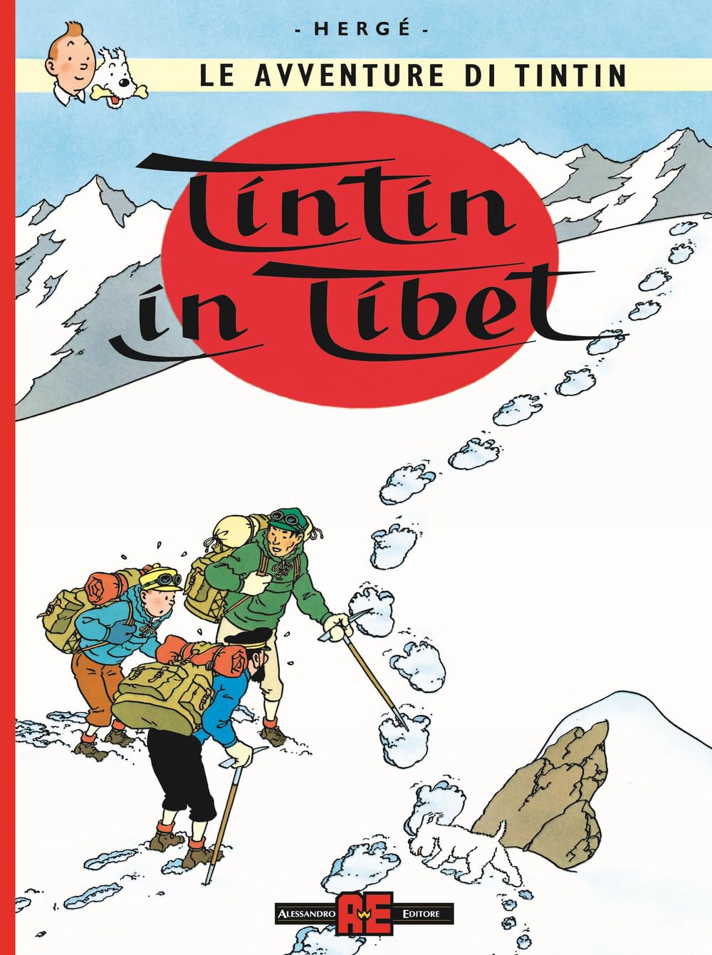 jaquette album Le avventure di Tintin. Tintin in Tibet