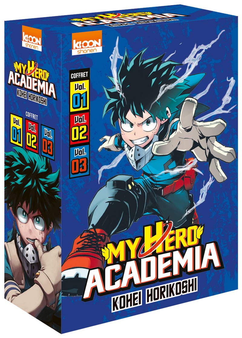 jaquette album Coffret My Hero Academia vol. 1 à 3