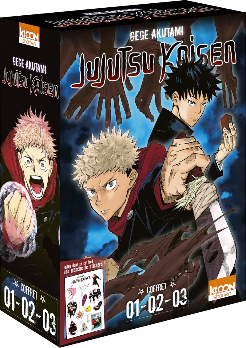 jaquette album Coffret Jujutsu Kaisen vol. 1 à 3