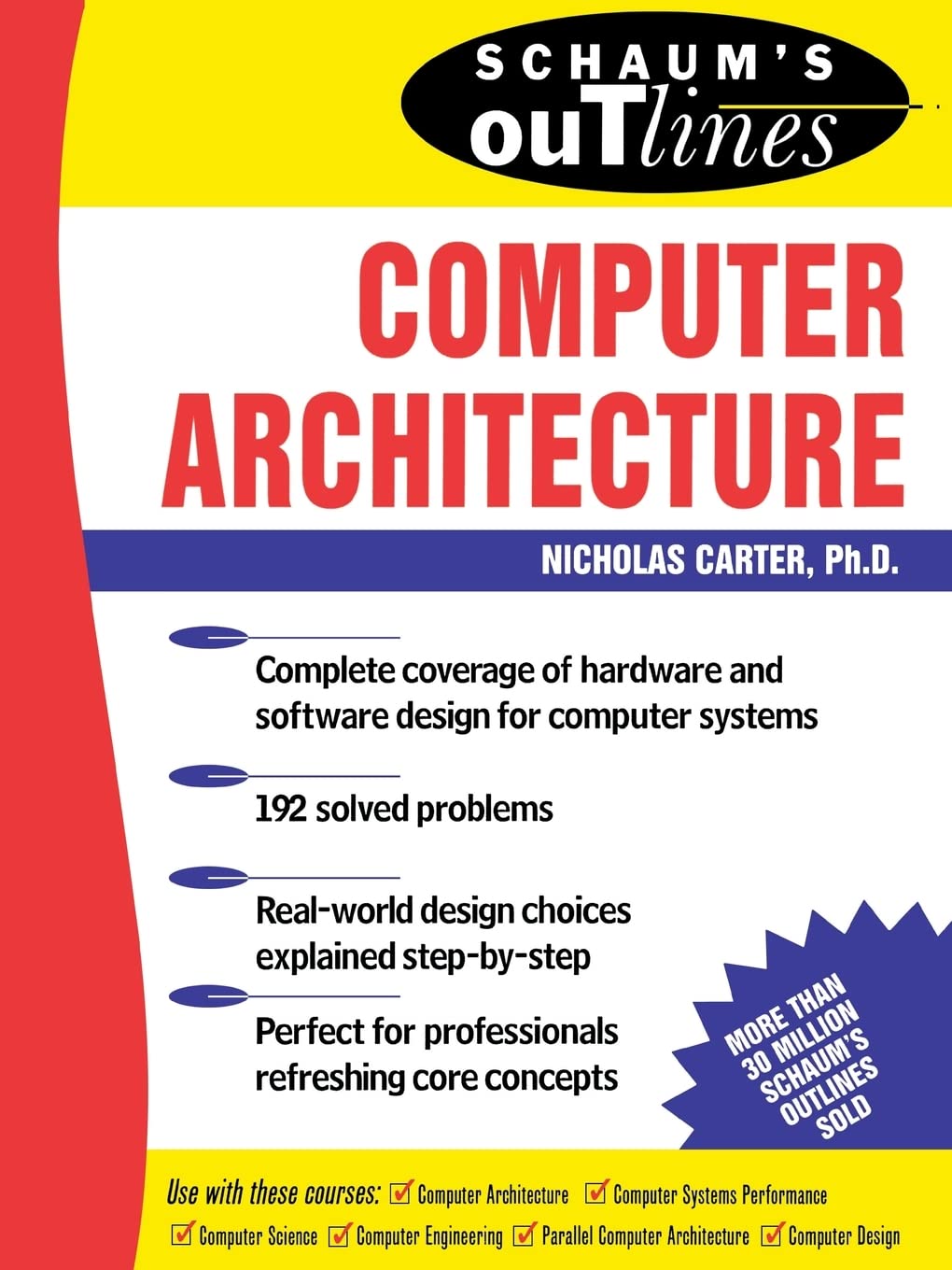 jaquette livre Schaum's Outline of Computer Architecture (Schaum's Outline Series)