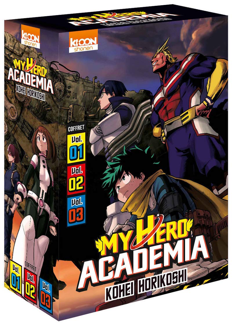 jaquette album Coffret My Hero Academia vol. 1 à 3