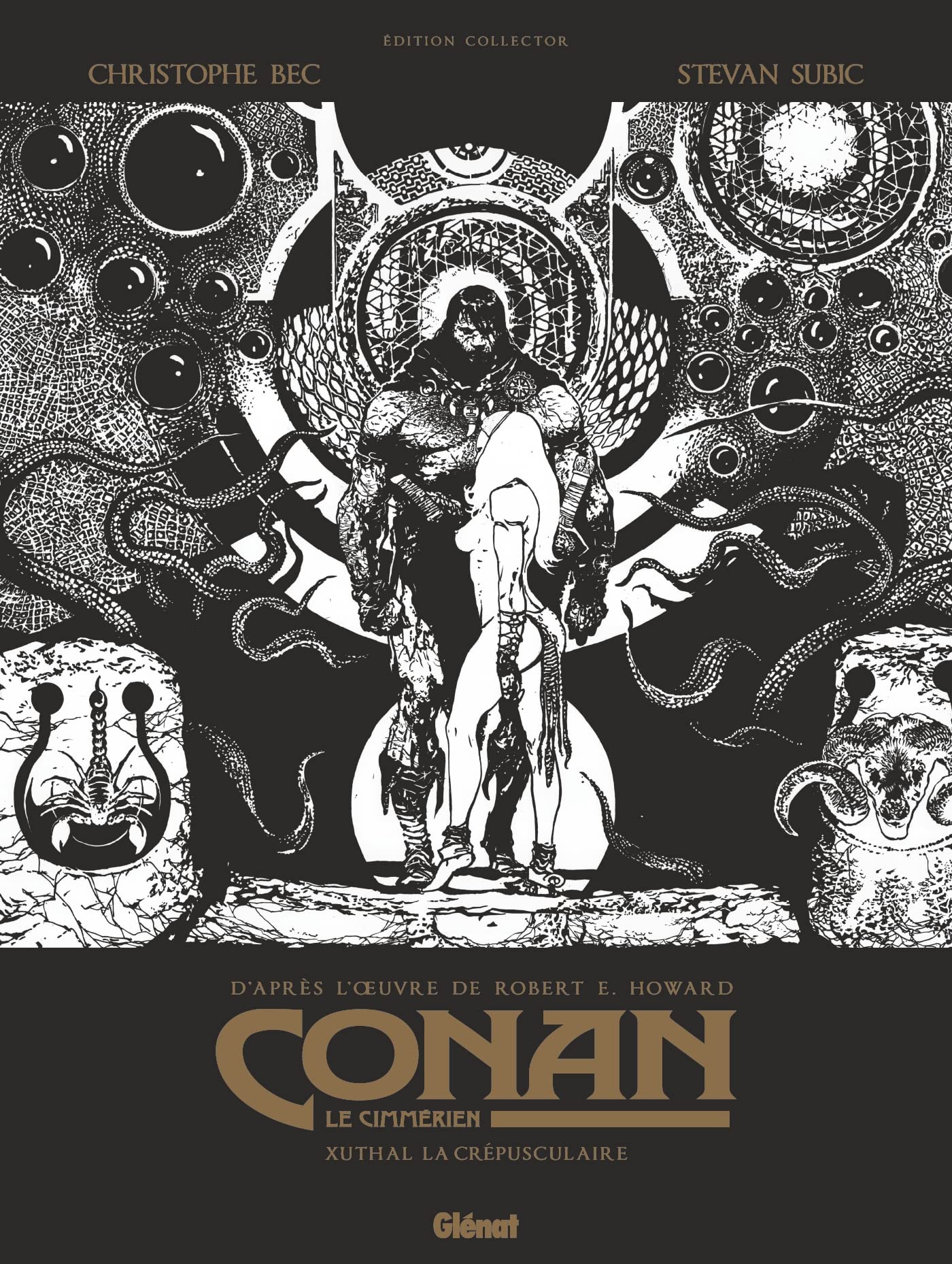 jaquette album Conan le Cimmérien - Xuthal la Crépusculaire N&B