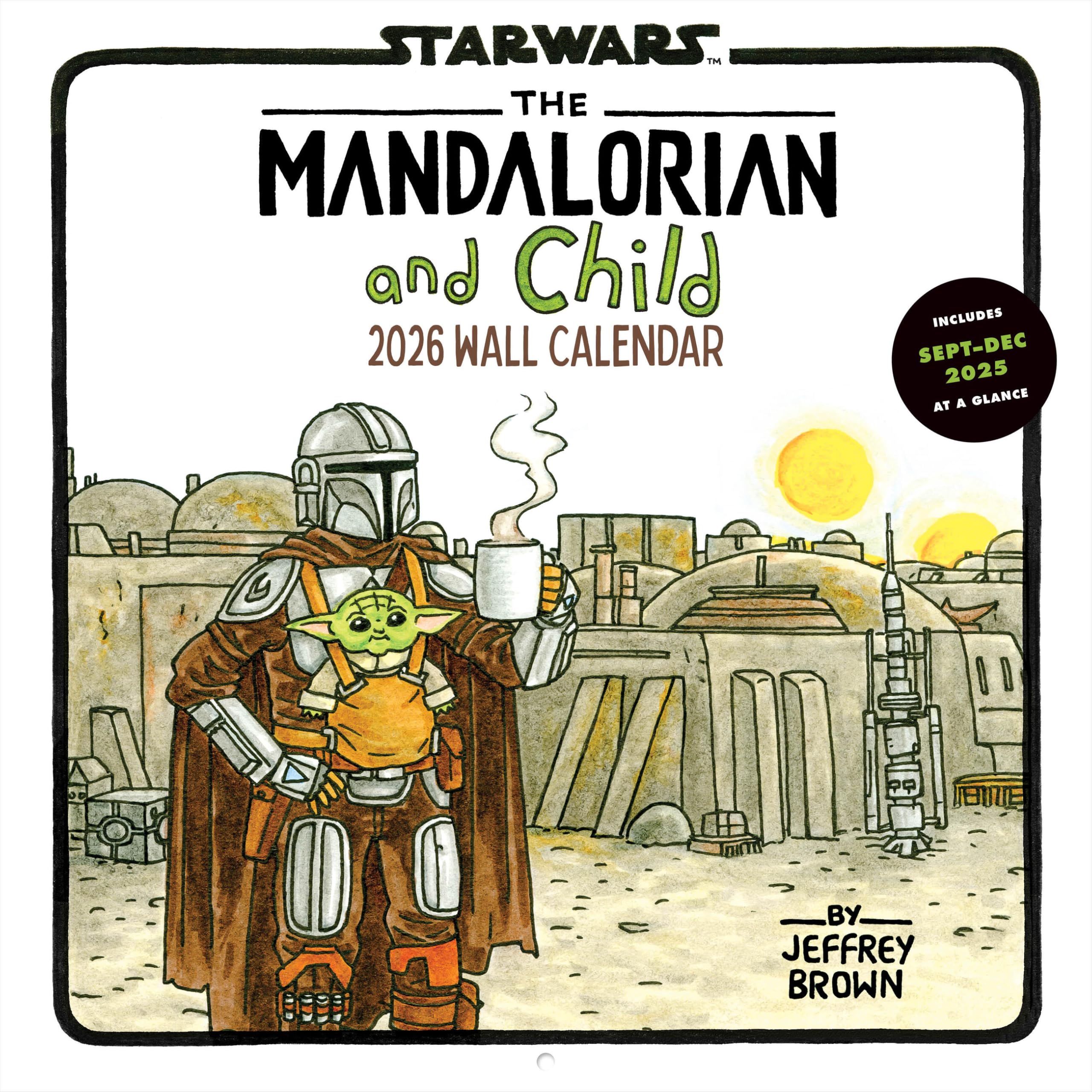 jaquette album Star Wars The Mandalorian and Child 2026 Wall Calendar