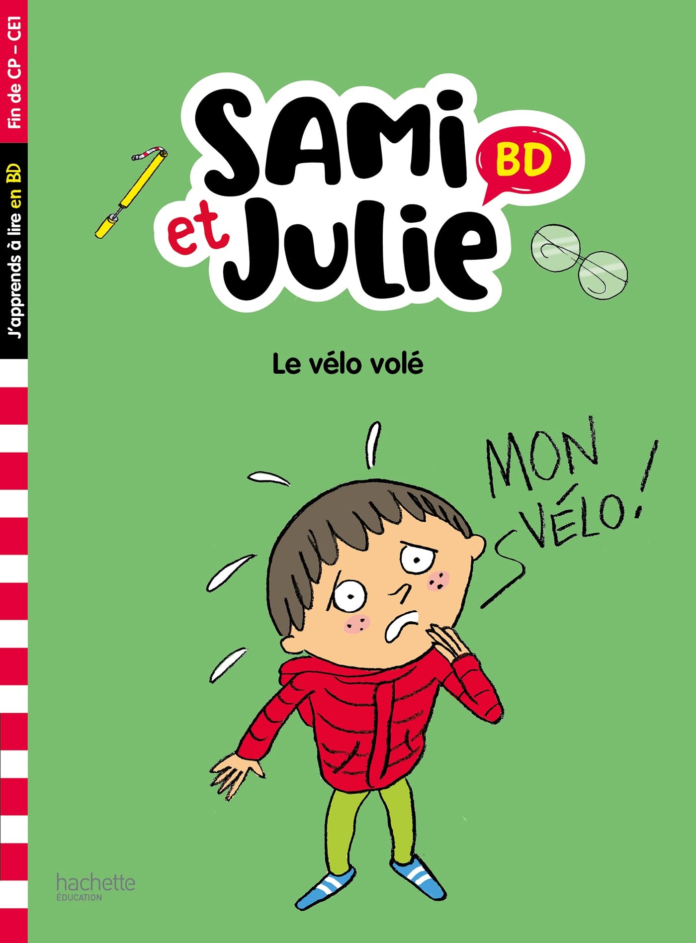 jaquette album Sami et Julie BD Fin de CP-CE1 - Le vélo volé