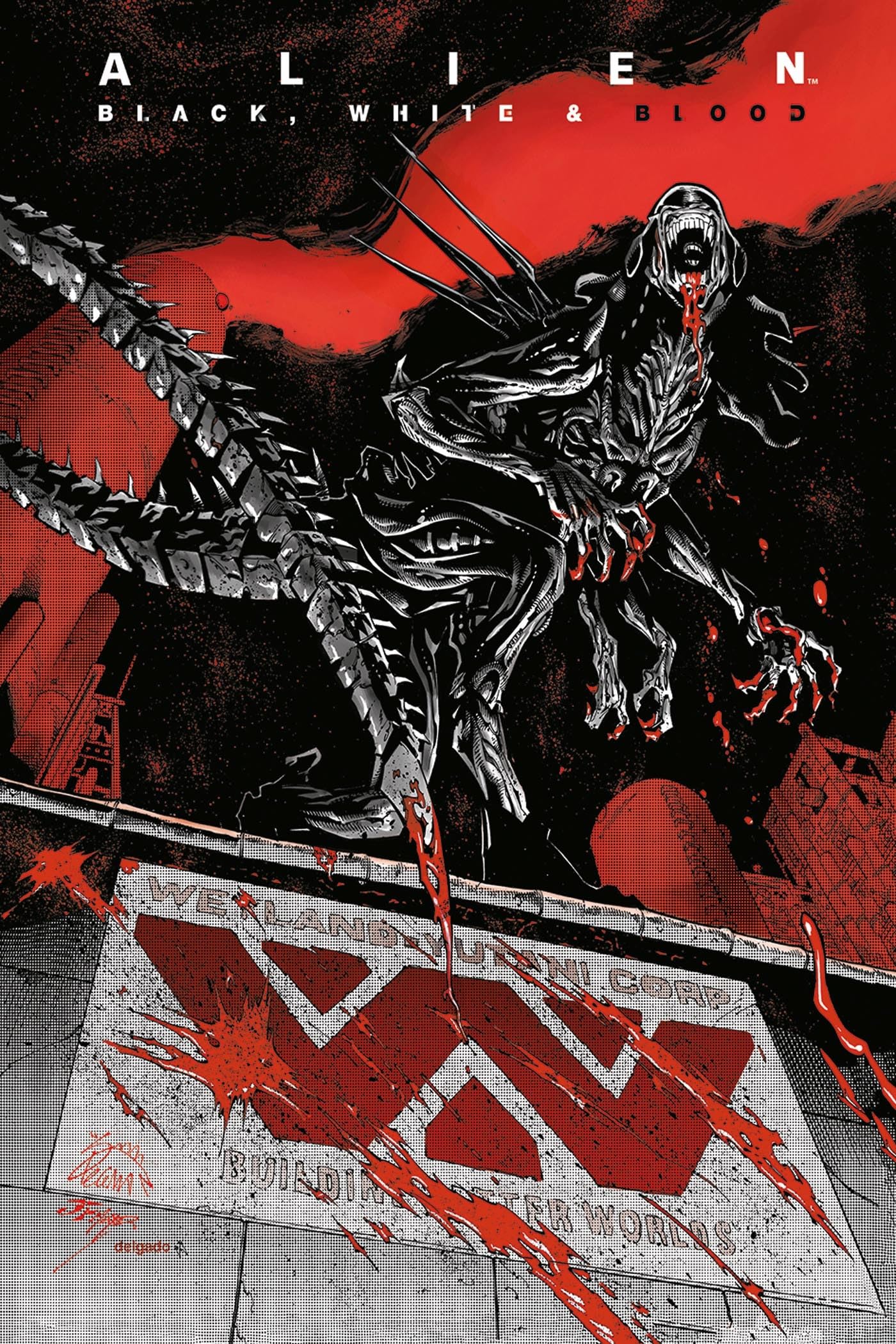 jaquette album Alien : Black White & Blood