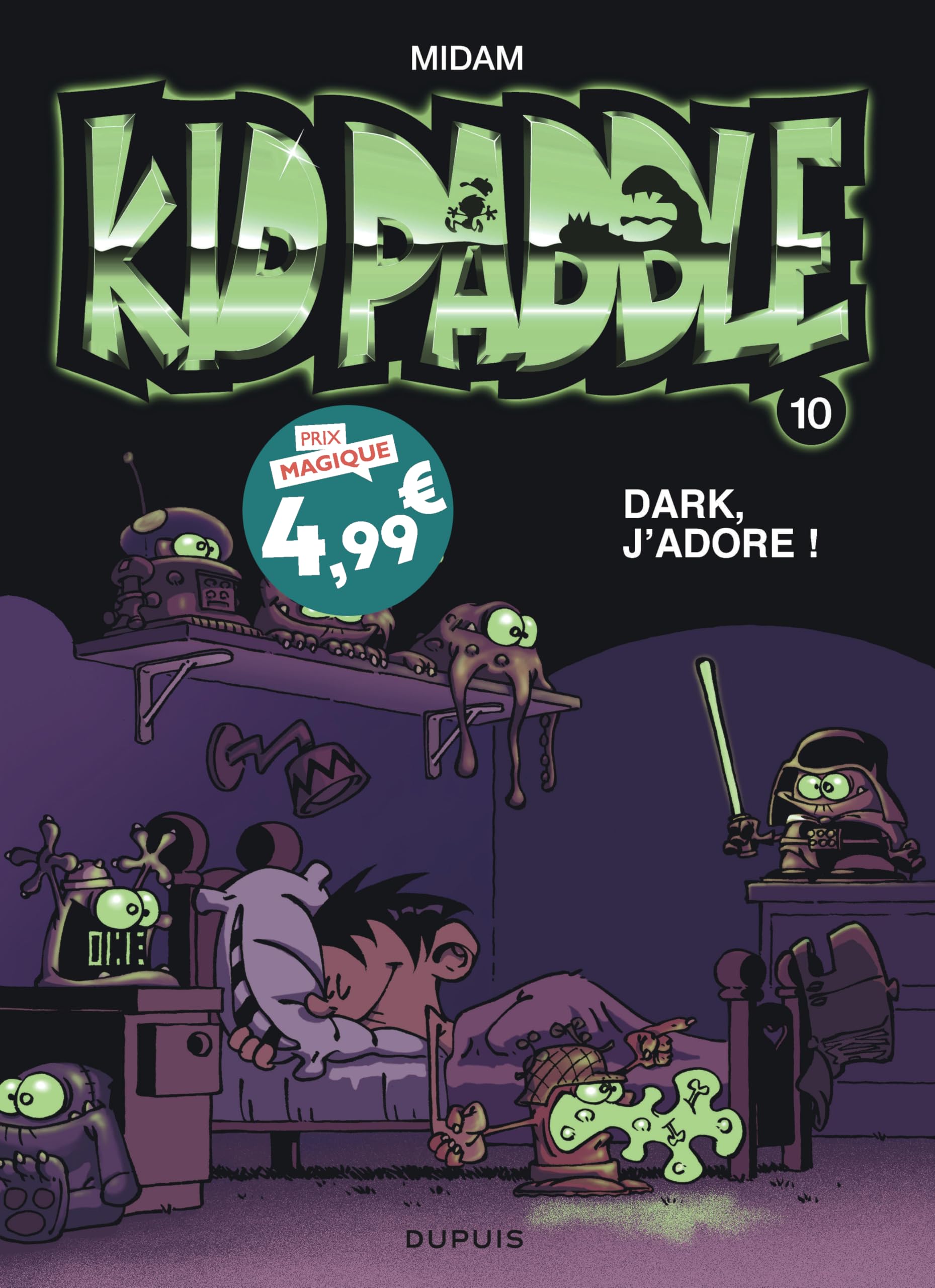 jaquette album Kid Paddle - Tome 10 - Dark, j'adore