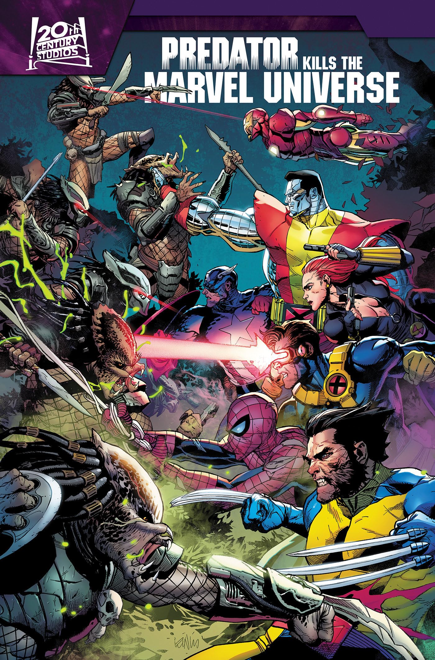 jaquette album Predator Kills The Marvel Universe Omnibus Leinil Yu Cover