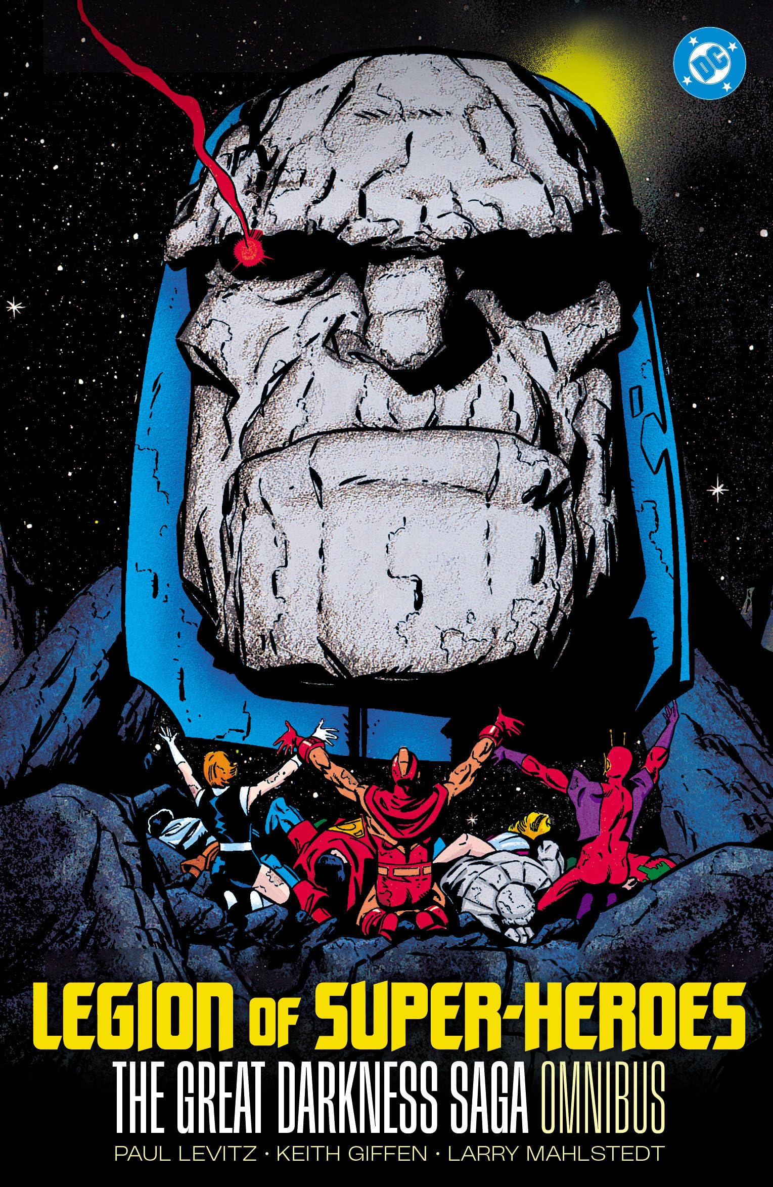 jaquette album Legion of Super-Heroes: The Great Darkness Saga Omnibus
