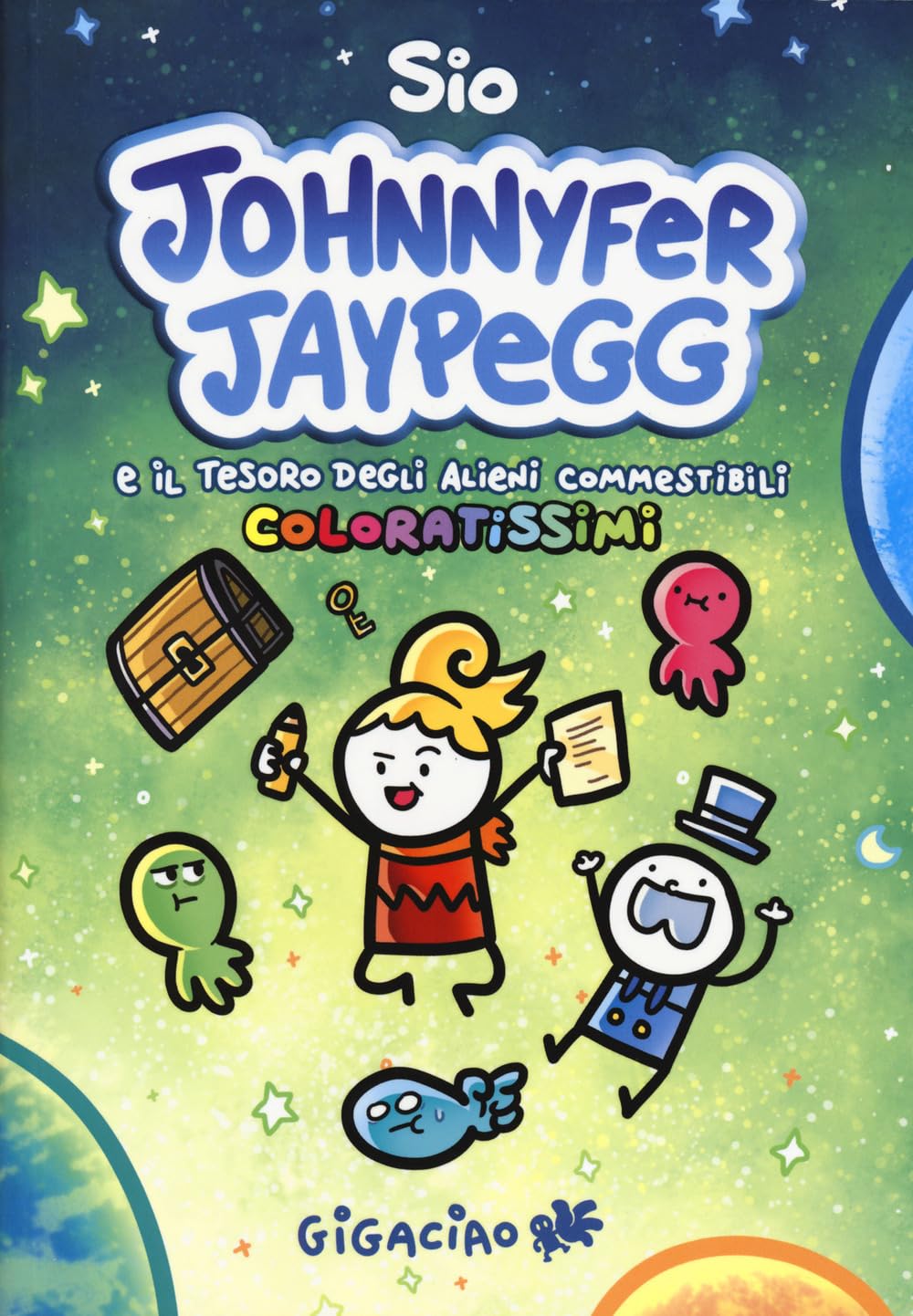 jaquette album Johnnyfer Jaypegg e il tesoro degli alieni commestibili coloratissimi