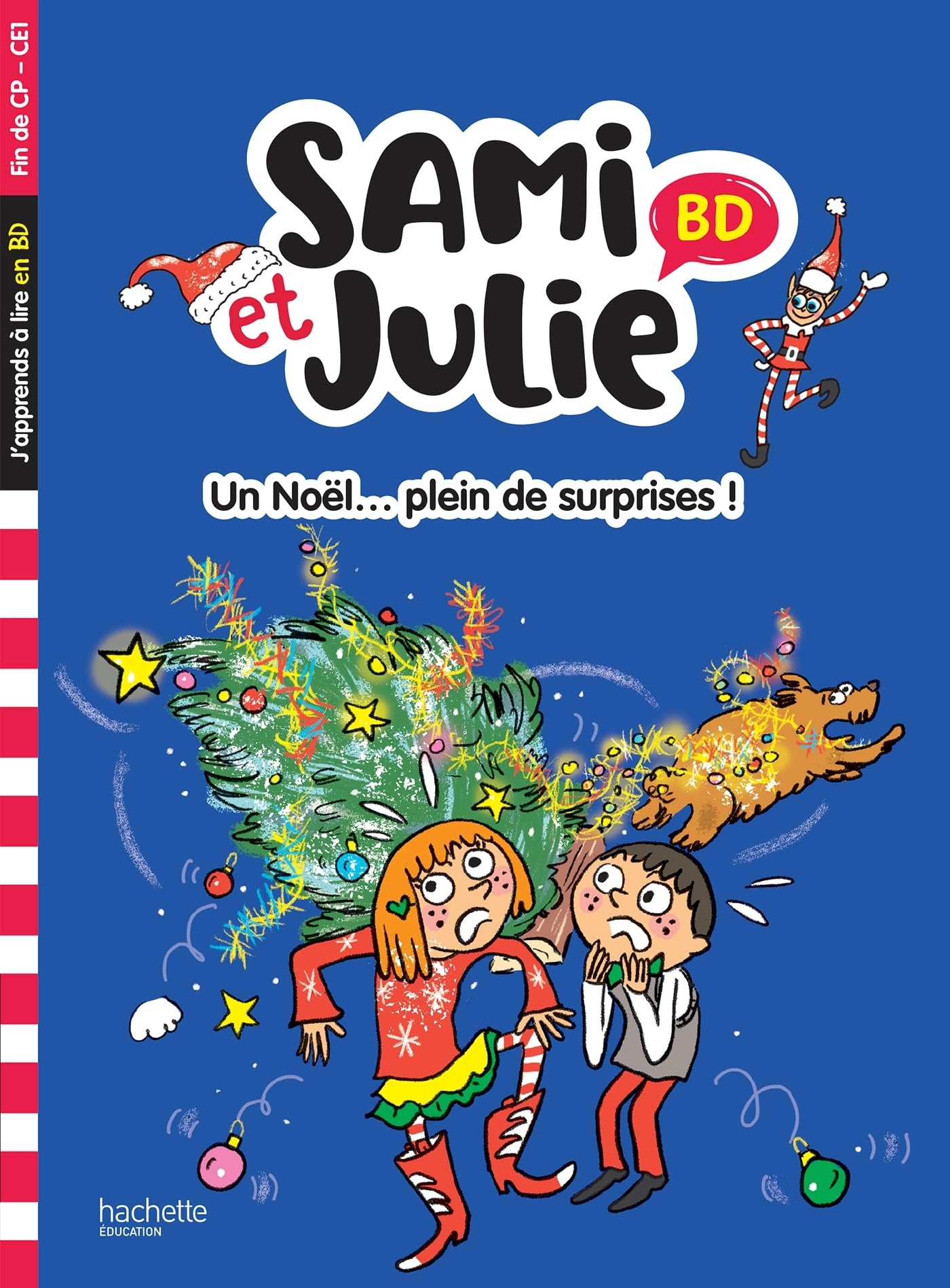 jaquette album Sami et Julie BD Fin de CP-CE1 - Un Noël .... plein de surprises !