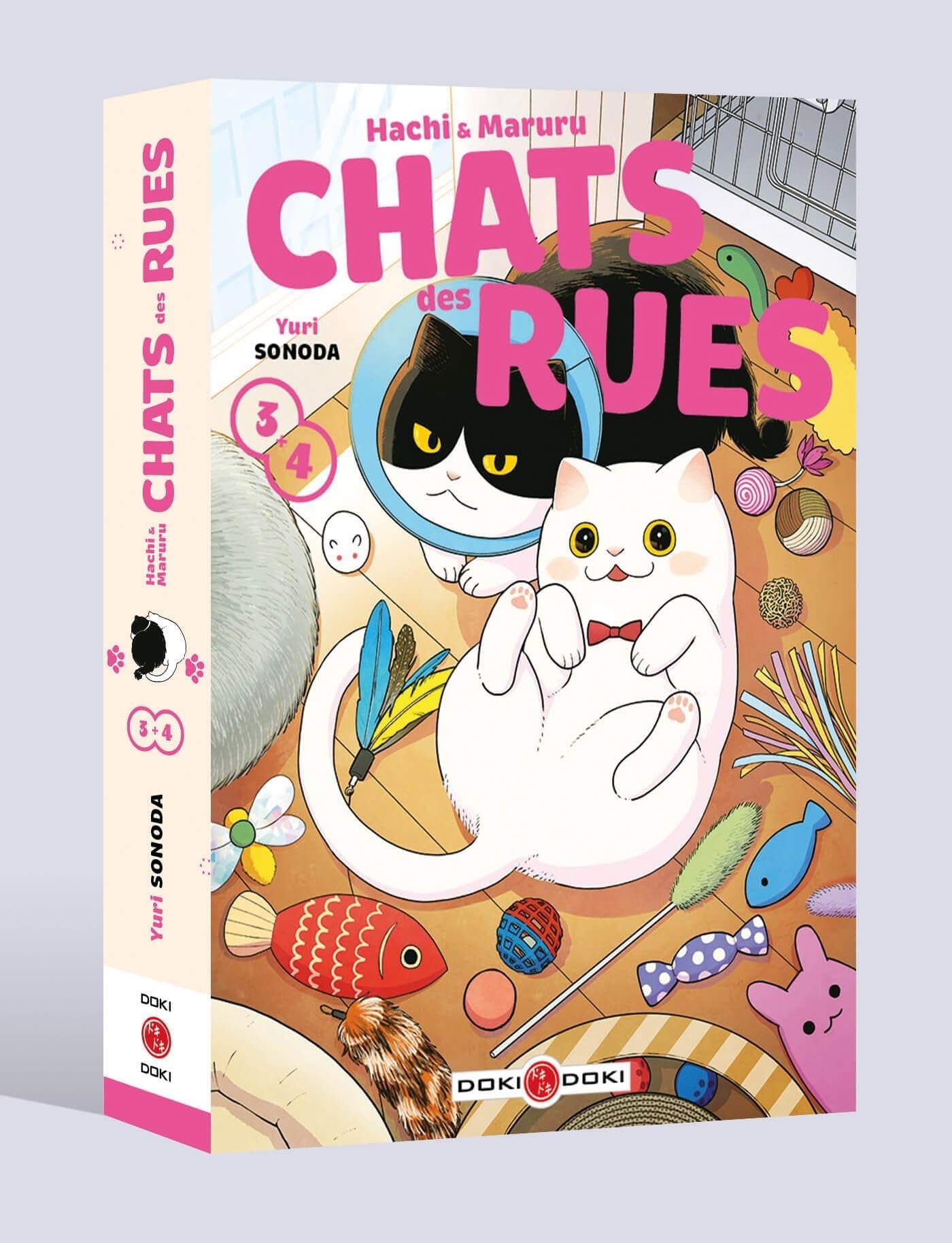 jaquette album Hachi & Maruru - Chats des rues - écrin - vol 03 et 04