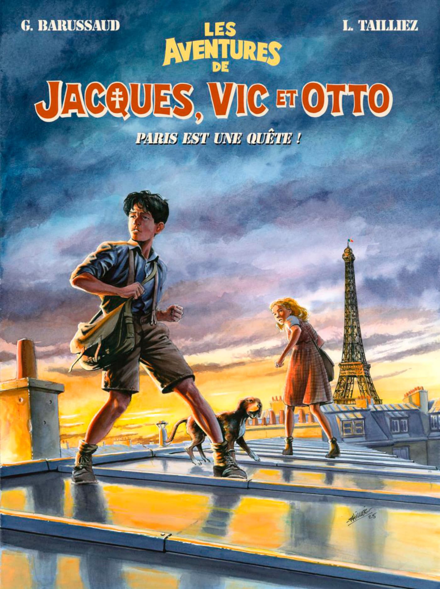 jaquette album Les aventures de Jacques, Vic et Otto - Tome 2: Paris est une quête