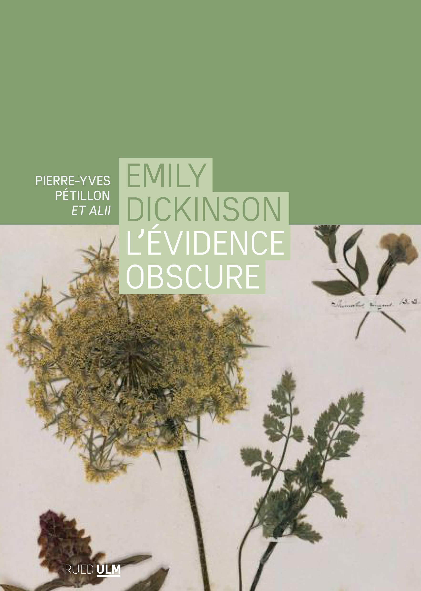 jaquette album Emily Dickinson: L'évidence osbcure
