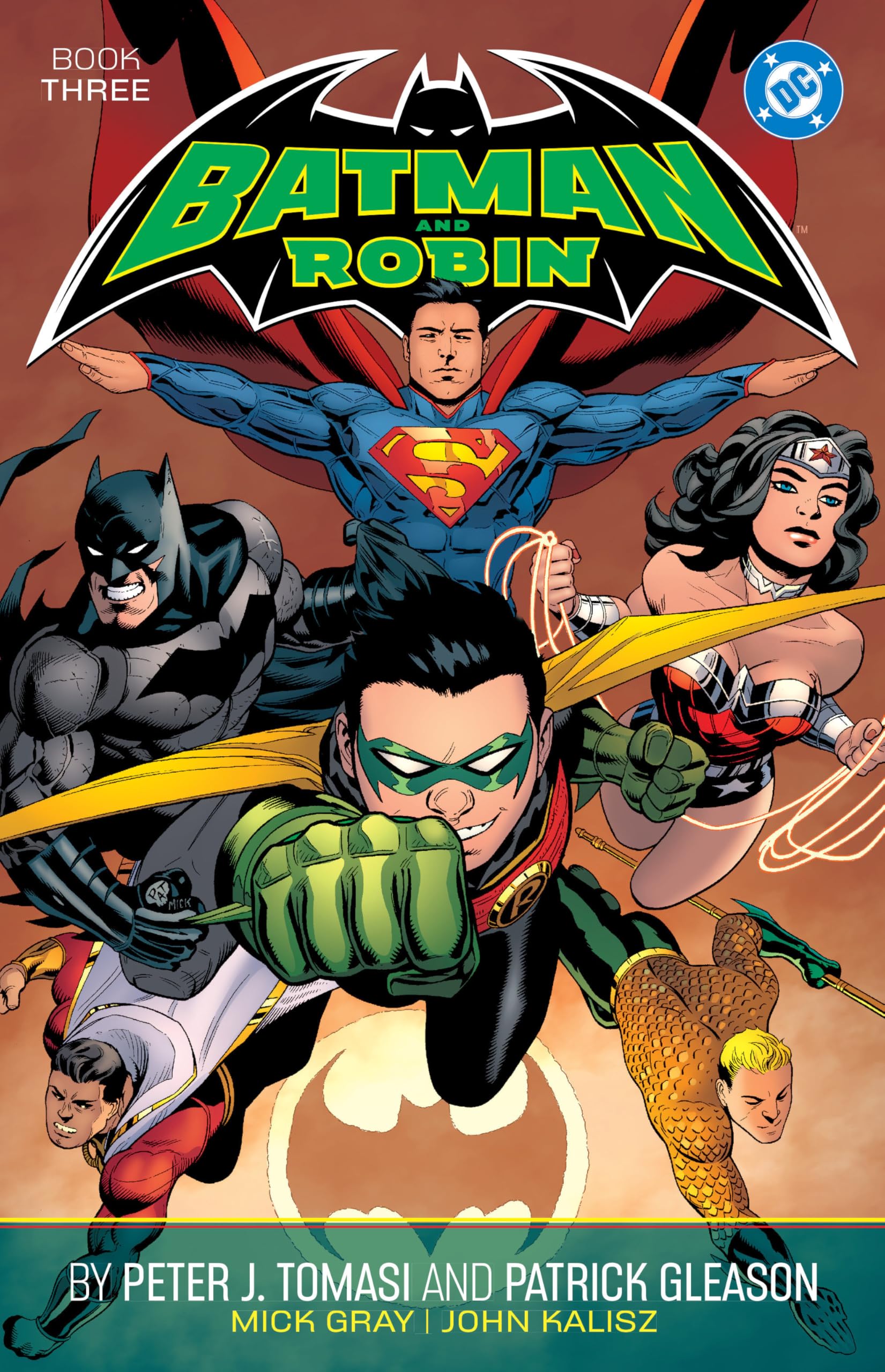 jaquette album Batman and Robin by Peter J. Tomasi and Patrick Gleason Book Three