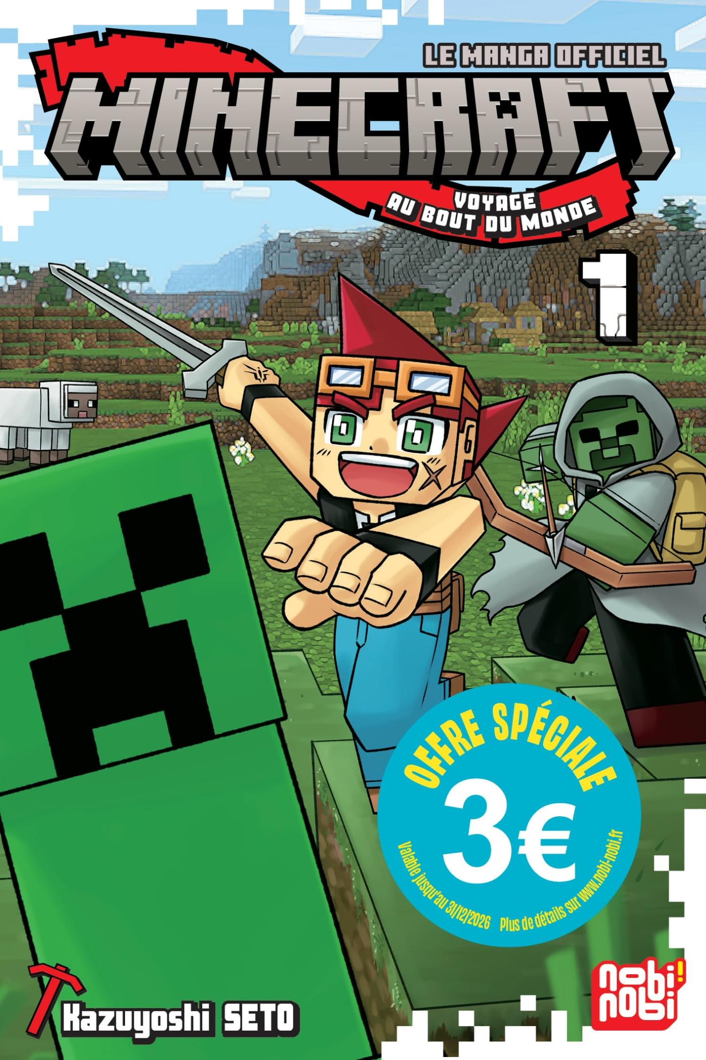 jaquette livre Minecraft T01 - édition 3 euros