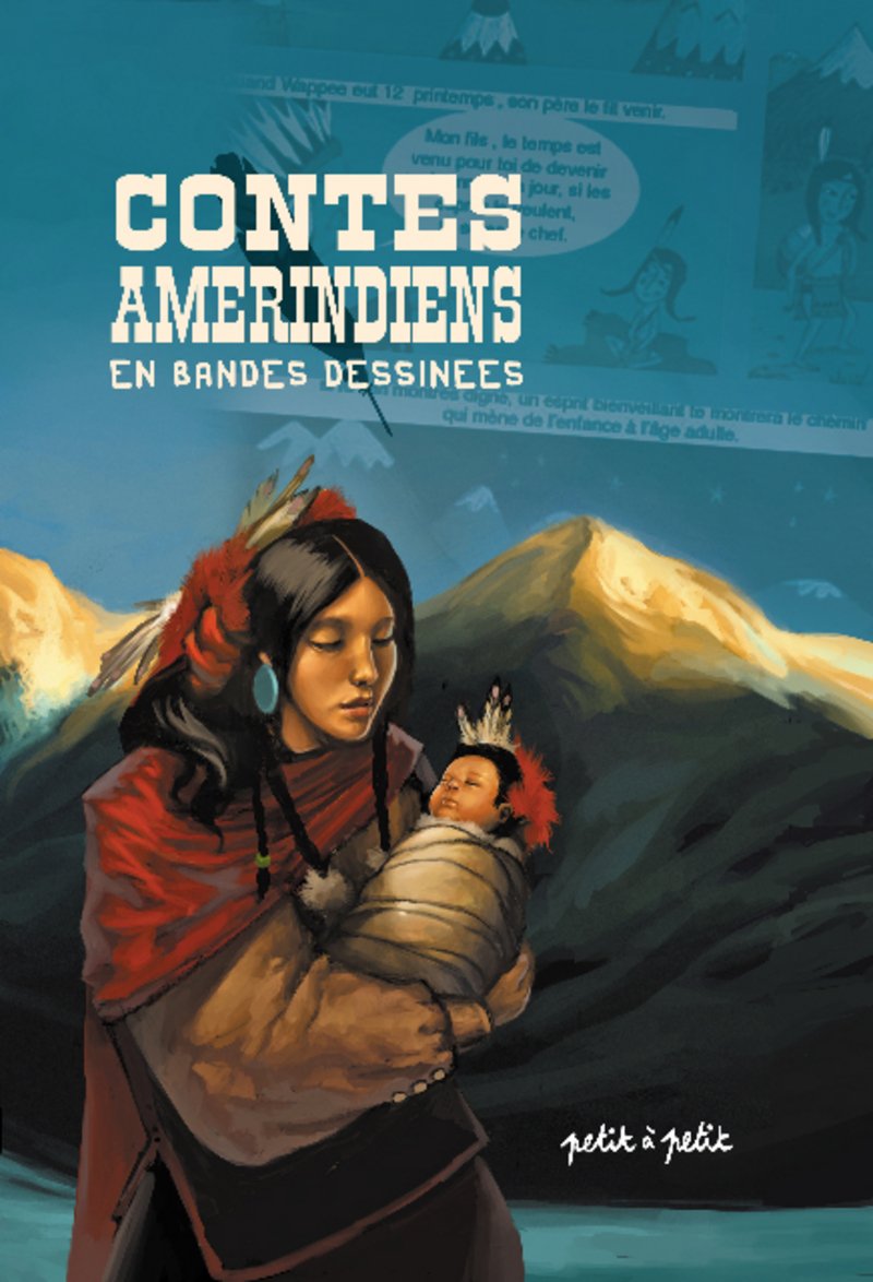 jaquette album Contes amérindiens en bandes dessinées