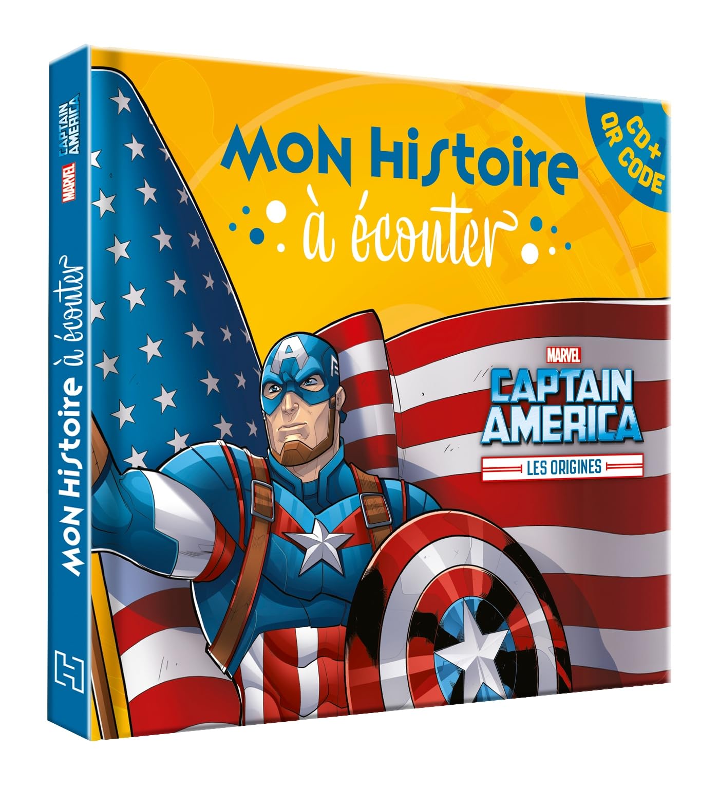 jaquette album CAPTAIN AMERICA - Mon Histoire à Écouter [QR code + CD] - Les Origines - MARVEL