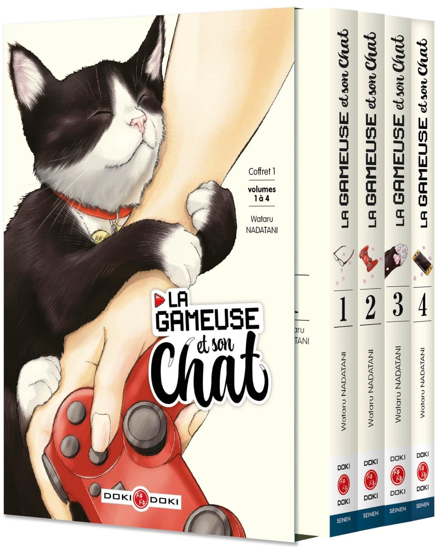 jaquette album La Gameuse et son chat - Coffret vol. 01 à 04