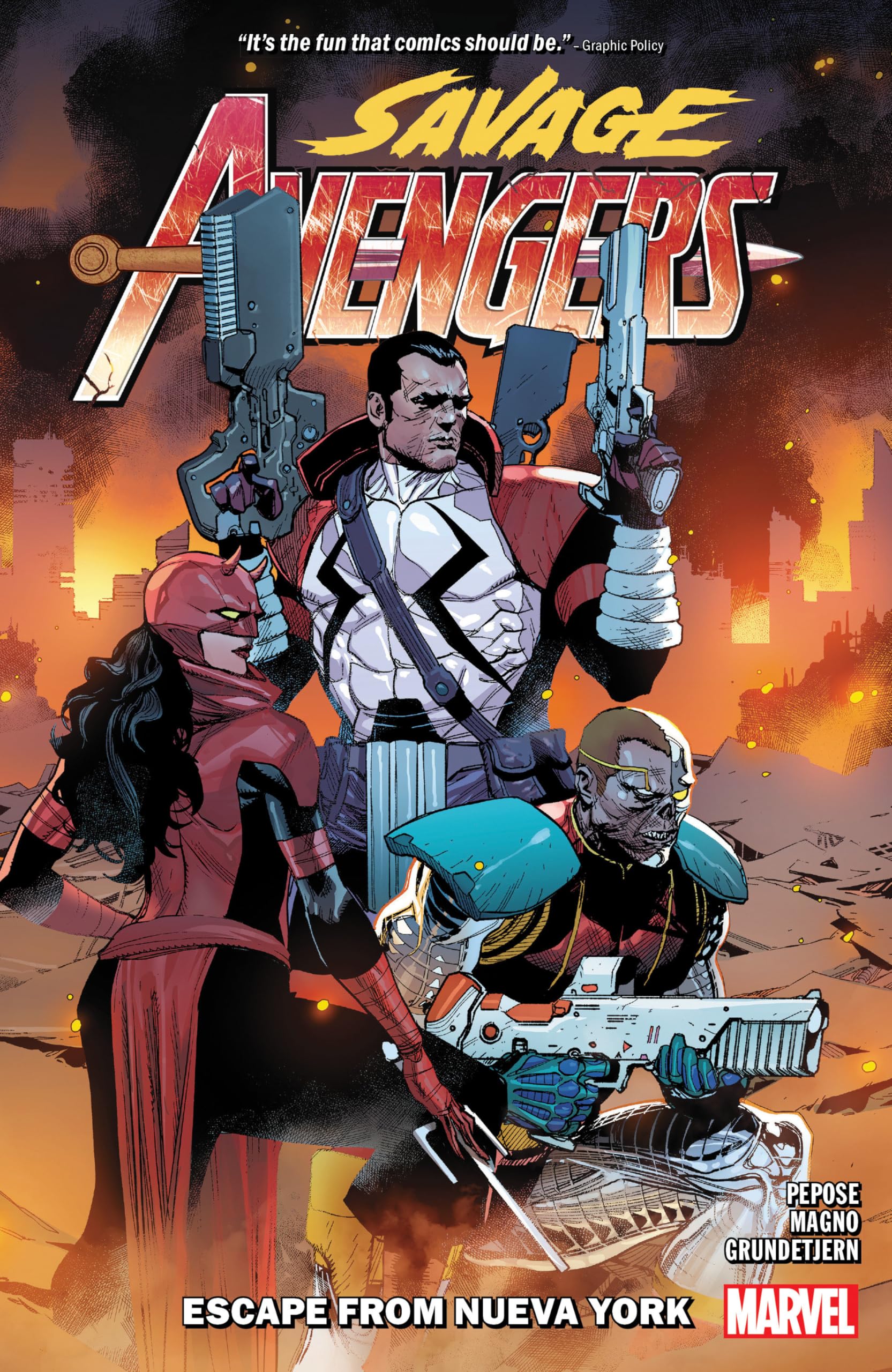jaquette album SAVAGE AVENGERS VOL. 2: ESCAPE FROM NUEVA YORK