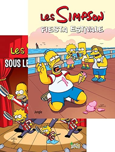 jaquette album Les Simpson - Pack En 2 Volumes : Tome 13, Sous Les Projecteurs ! - Tome 14, Fiesta Estivale - Dont 1 Tome Offert