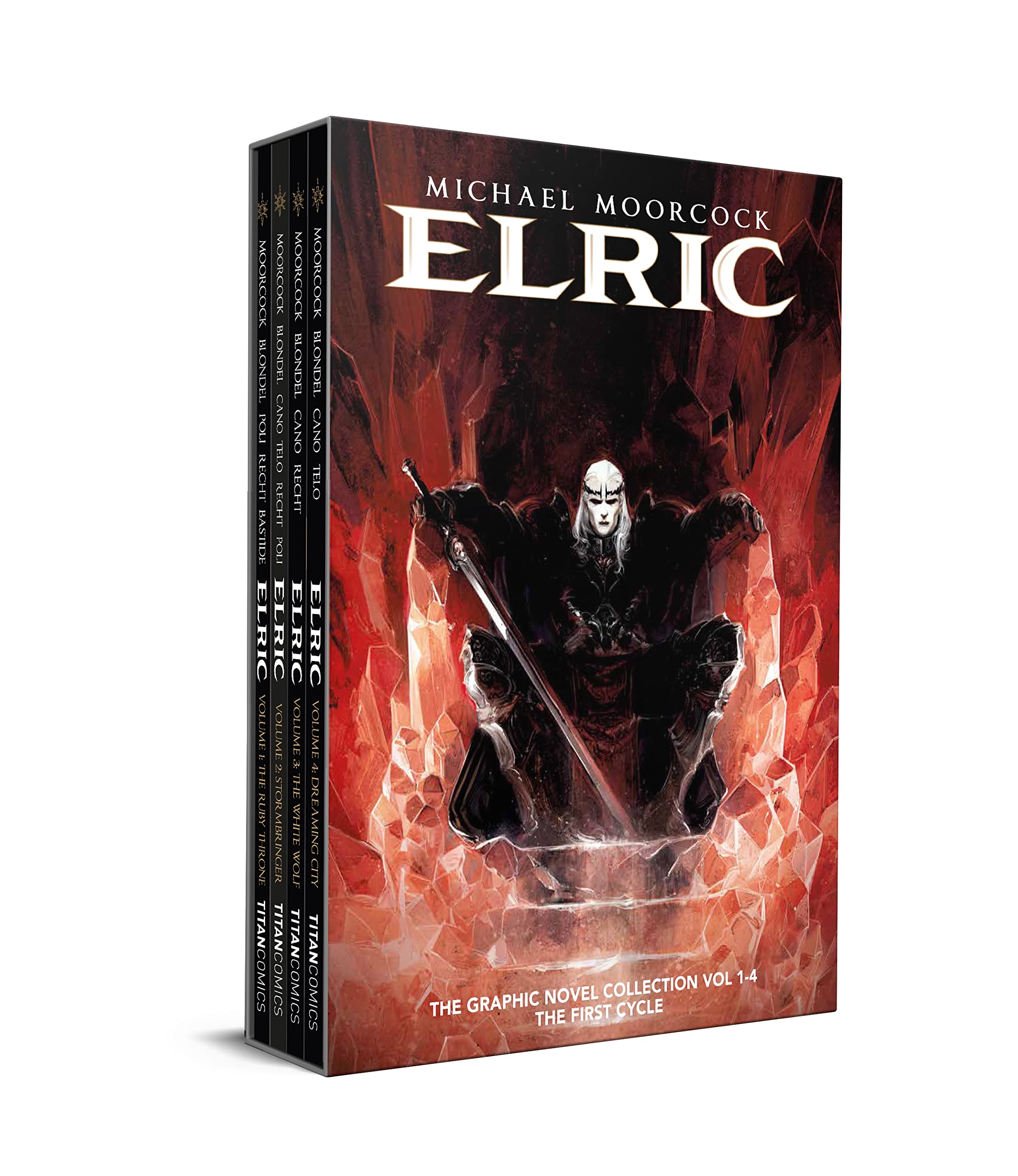 jaquette album Michael Moorcock's Elric 1-4 Boxed Set