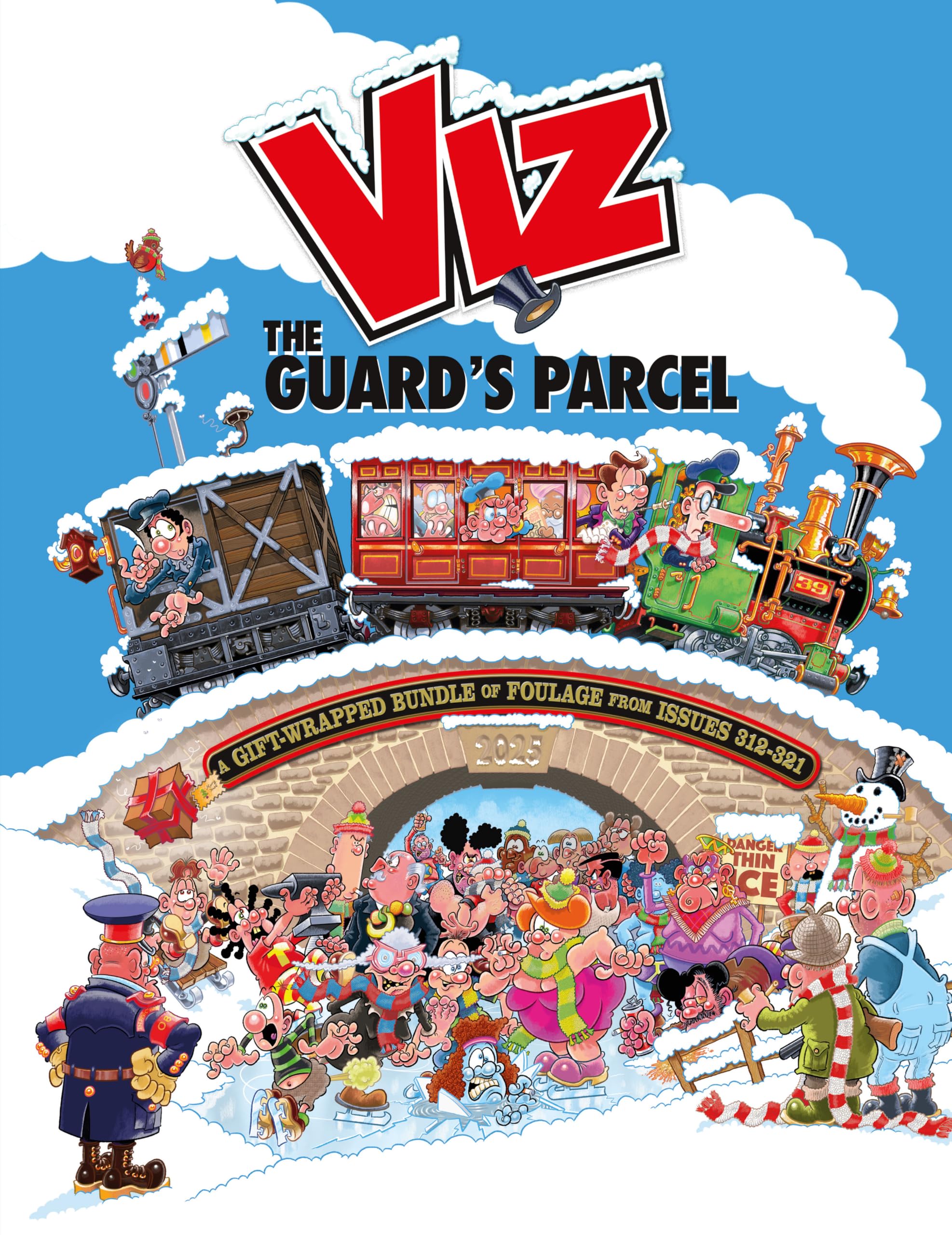 jaquette livre Viz Annual 2025: The Guard's Parcel: A Gift-wrapped Bundle of Foulage from issues 312-321
