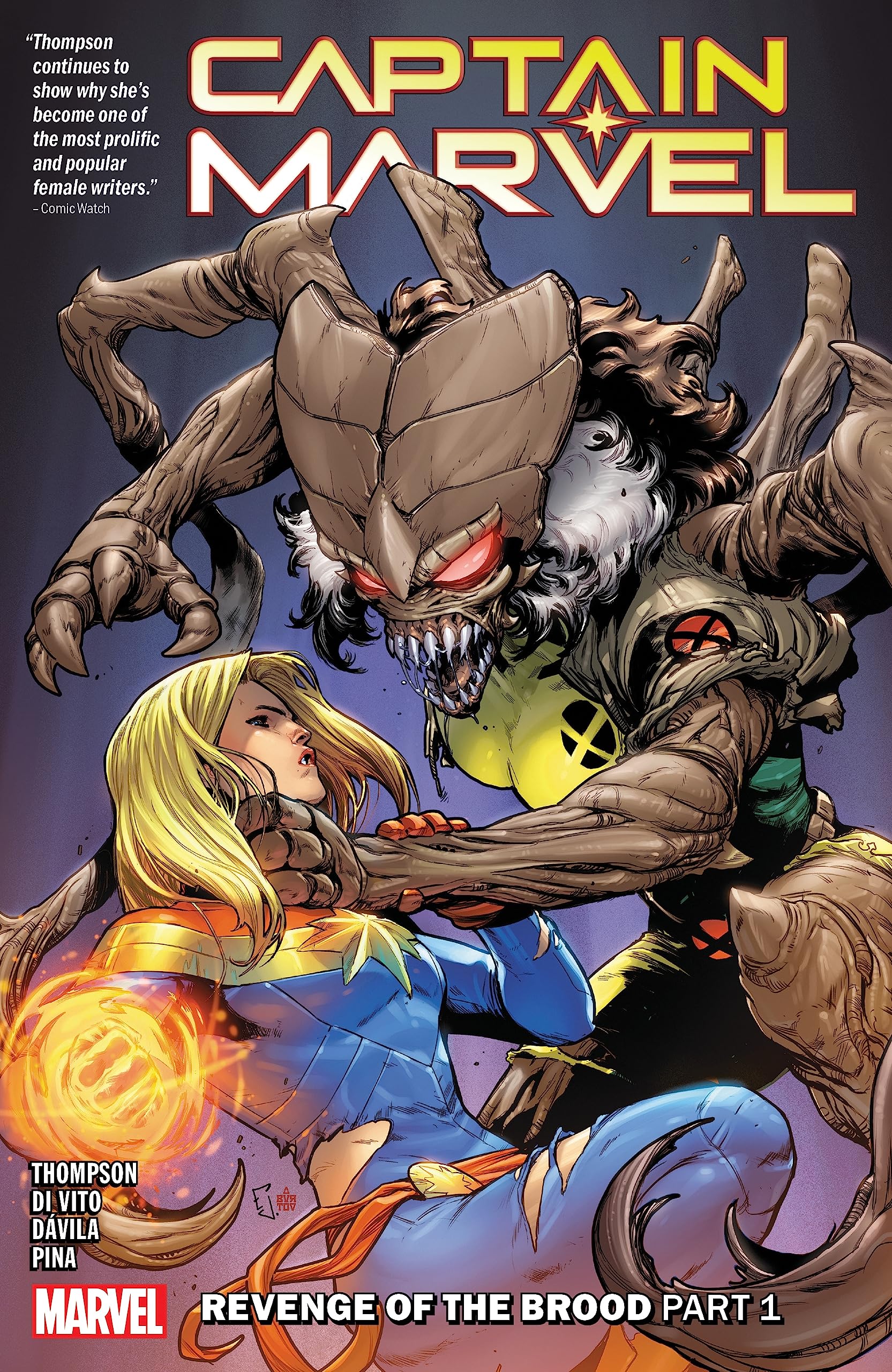 jaquette album CAPTAIN MARVEL VOL. 9: REVENGE OF THE BROOD PART 1
