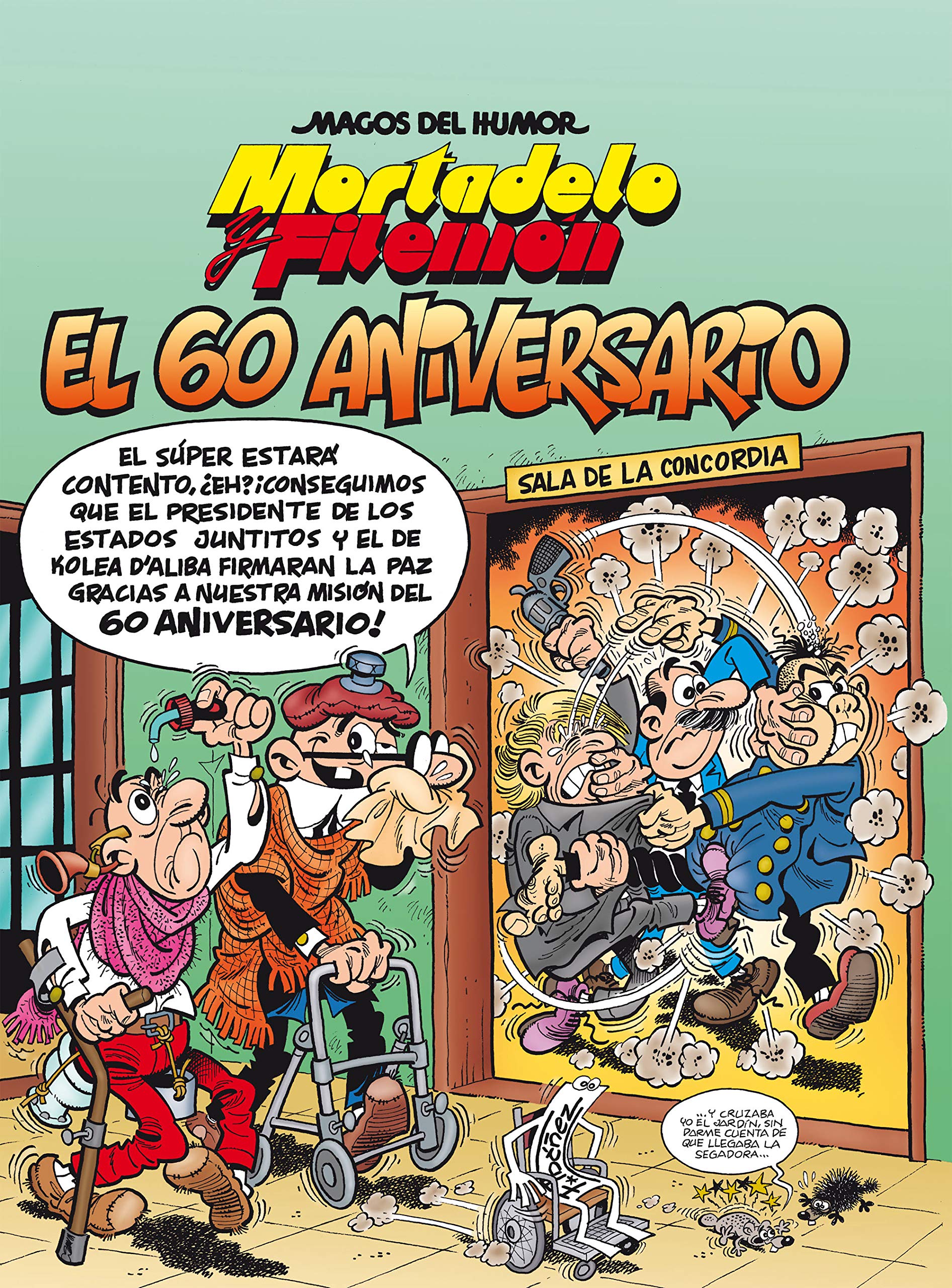 jaquette album Mortadelo y Filemón. El 60 aniversario (Magos del Humor 182)