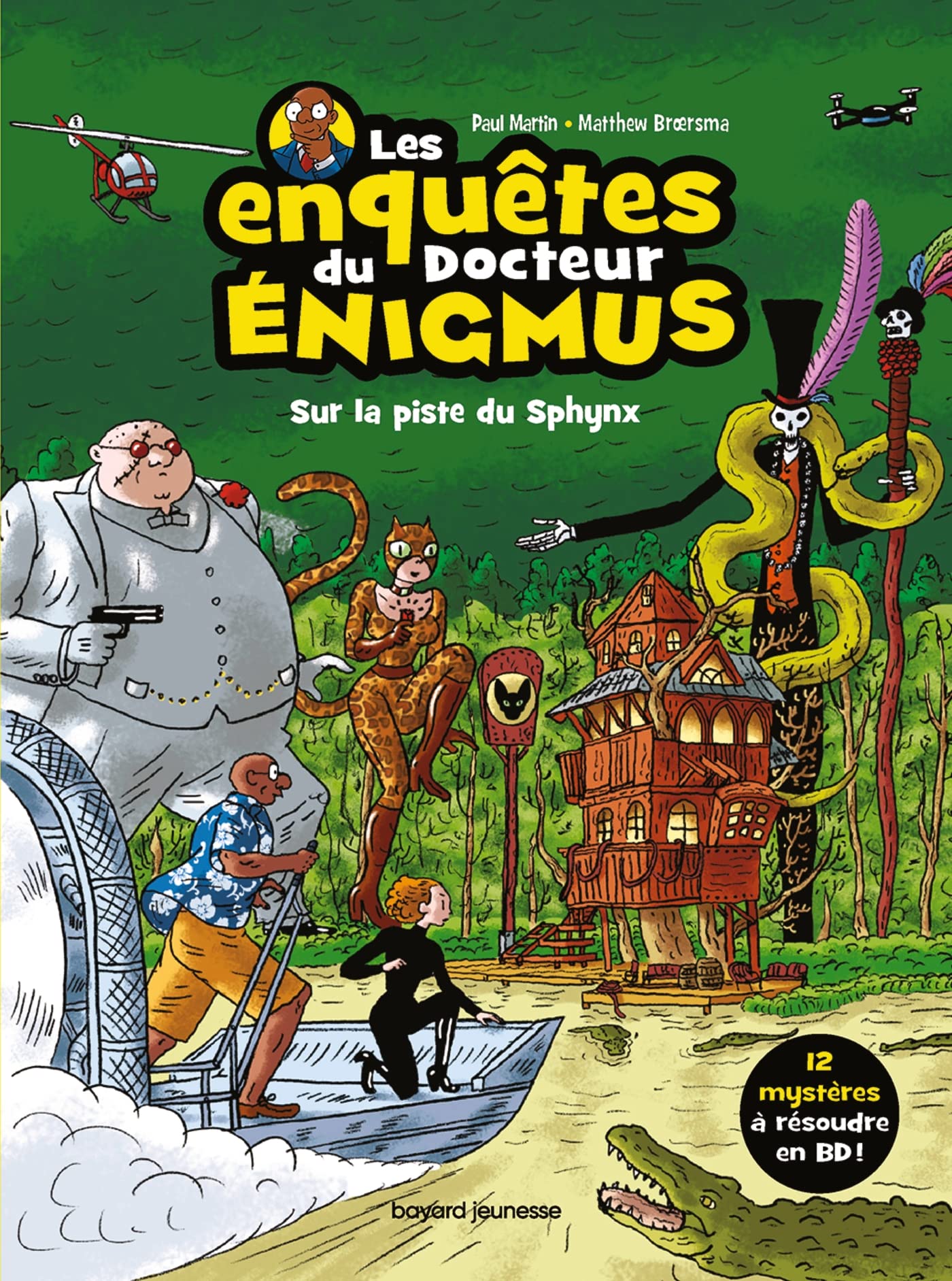 jaquette album Les enquêtes du docteur Énigmus, Tome 02: Sur la piste du Sphynx