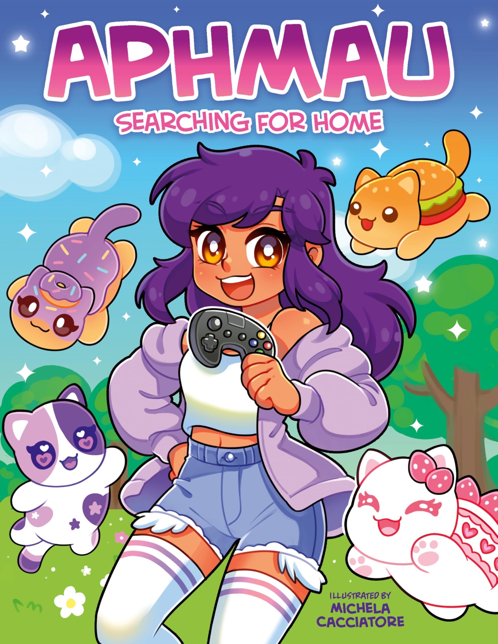 jaquette album Aphmau: Searching for Home: An Action-Packed Graphic Novel from the Most Popular Minecraft YouTuber Ever!