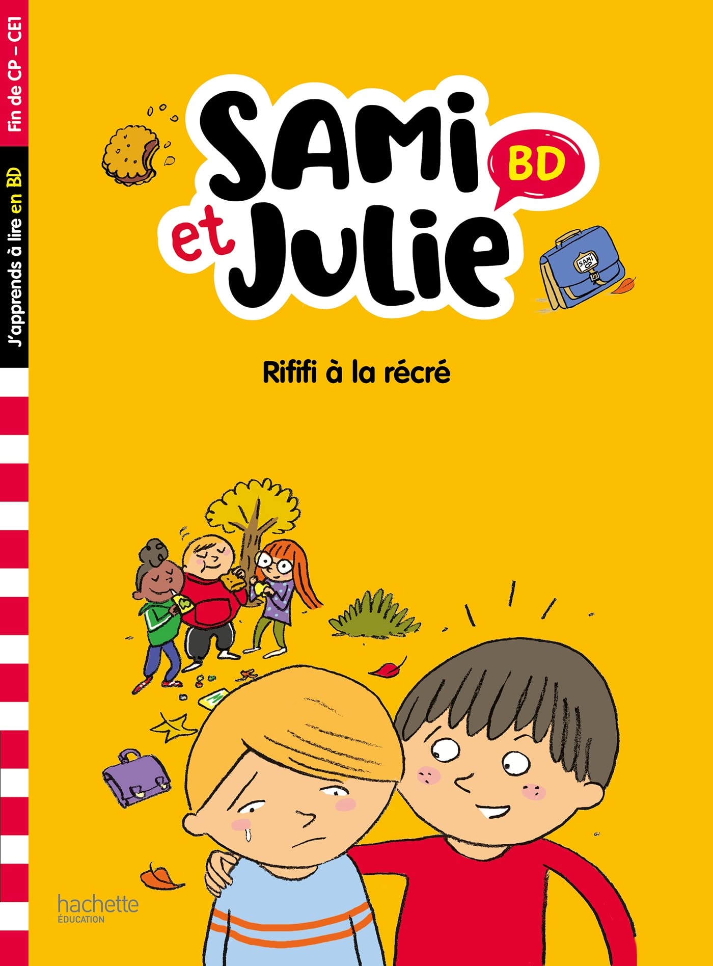 jaquette album Sami et Julie BD Fin de CP-CE1 - Rififi à la récré