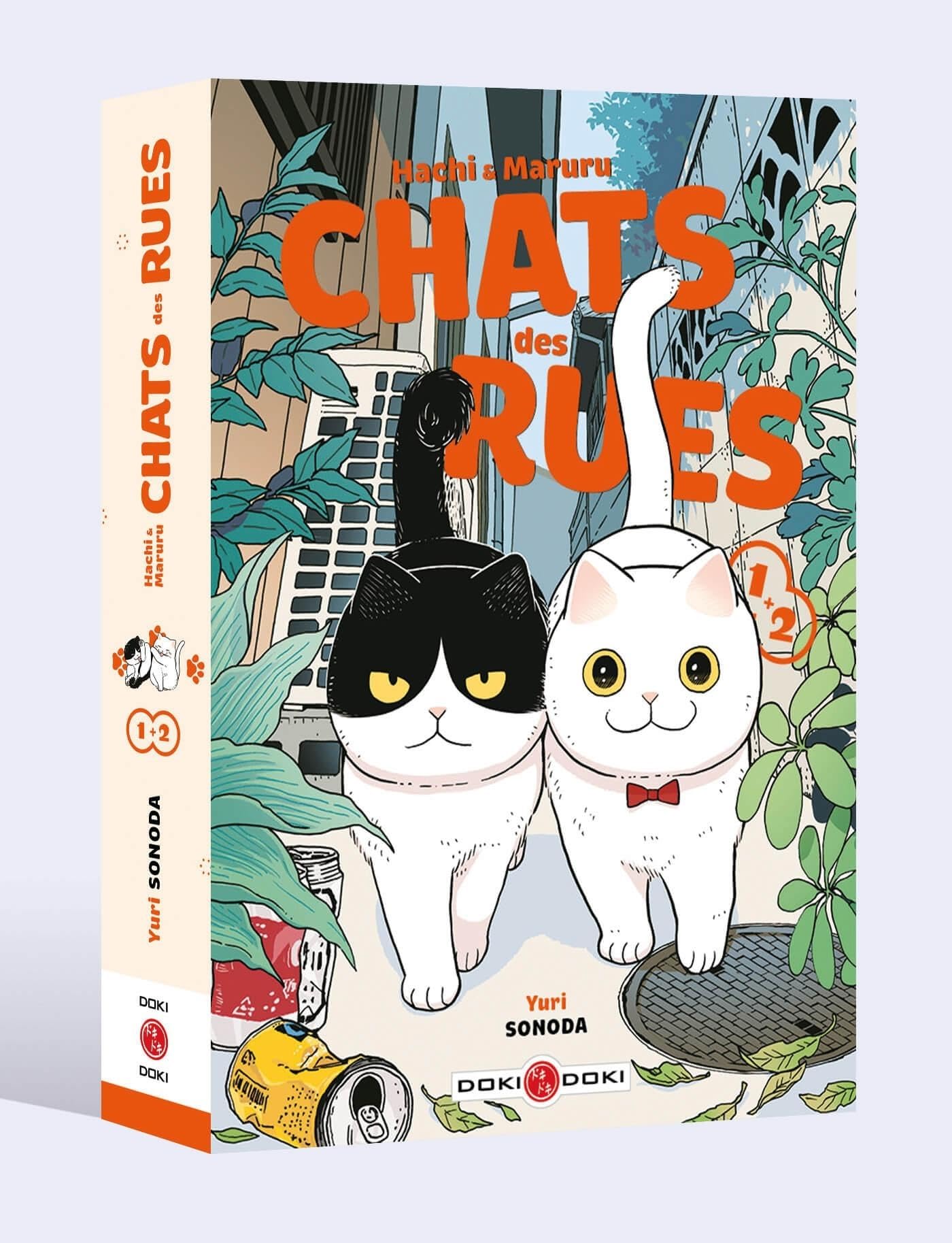 jaquette album Hachi & Maruru - Chats des rues - écrin - vol 01 et 02