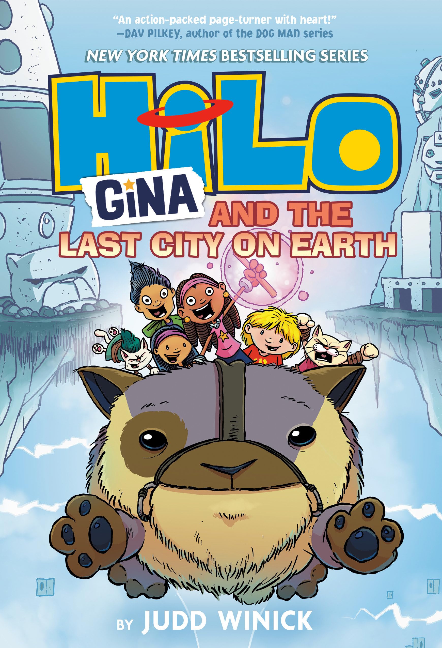 jaquette album Hilo Book 9: Gina and the Last City on Earth: (A Graphic Novel)