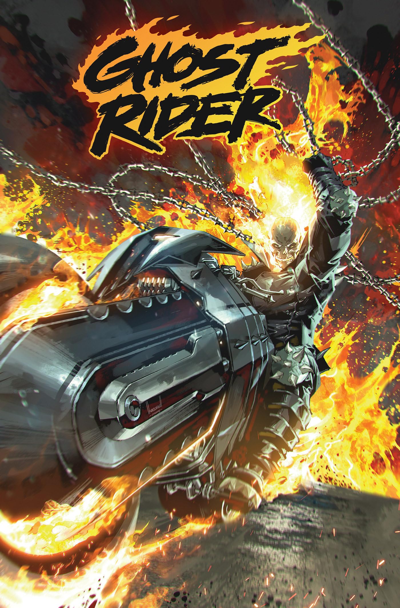 jaquette album Ghost Rider By Benjamin Percy Omnibus Kael Ngu Cover