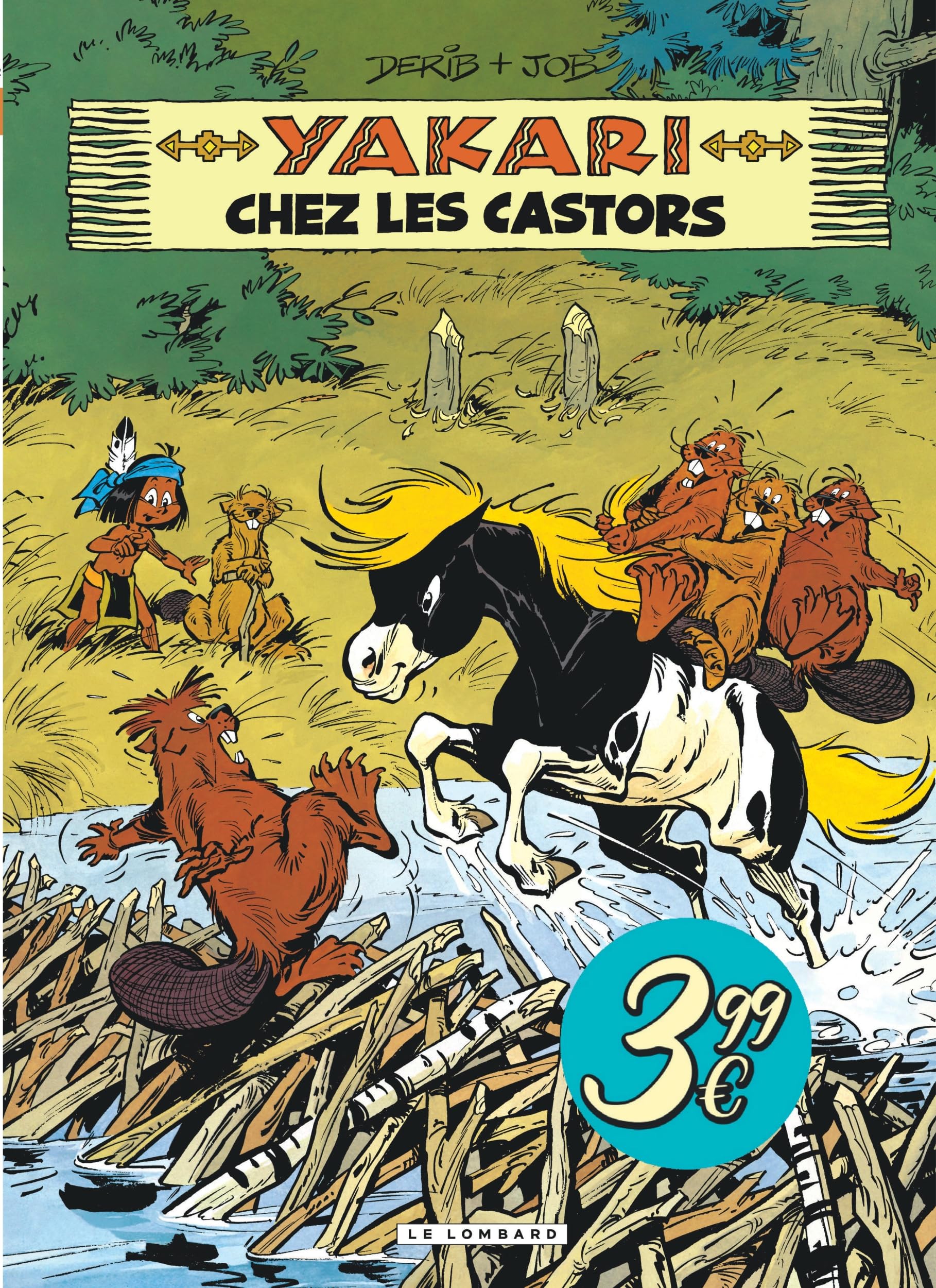 jaquette album Yakari - Tome 3 - Yakari chez les castors