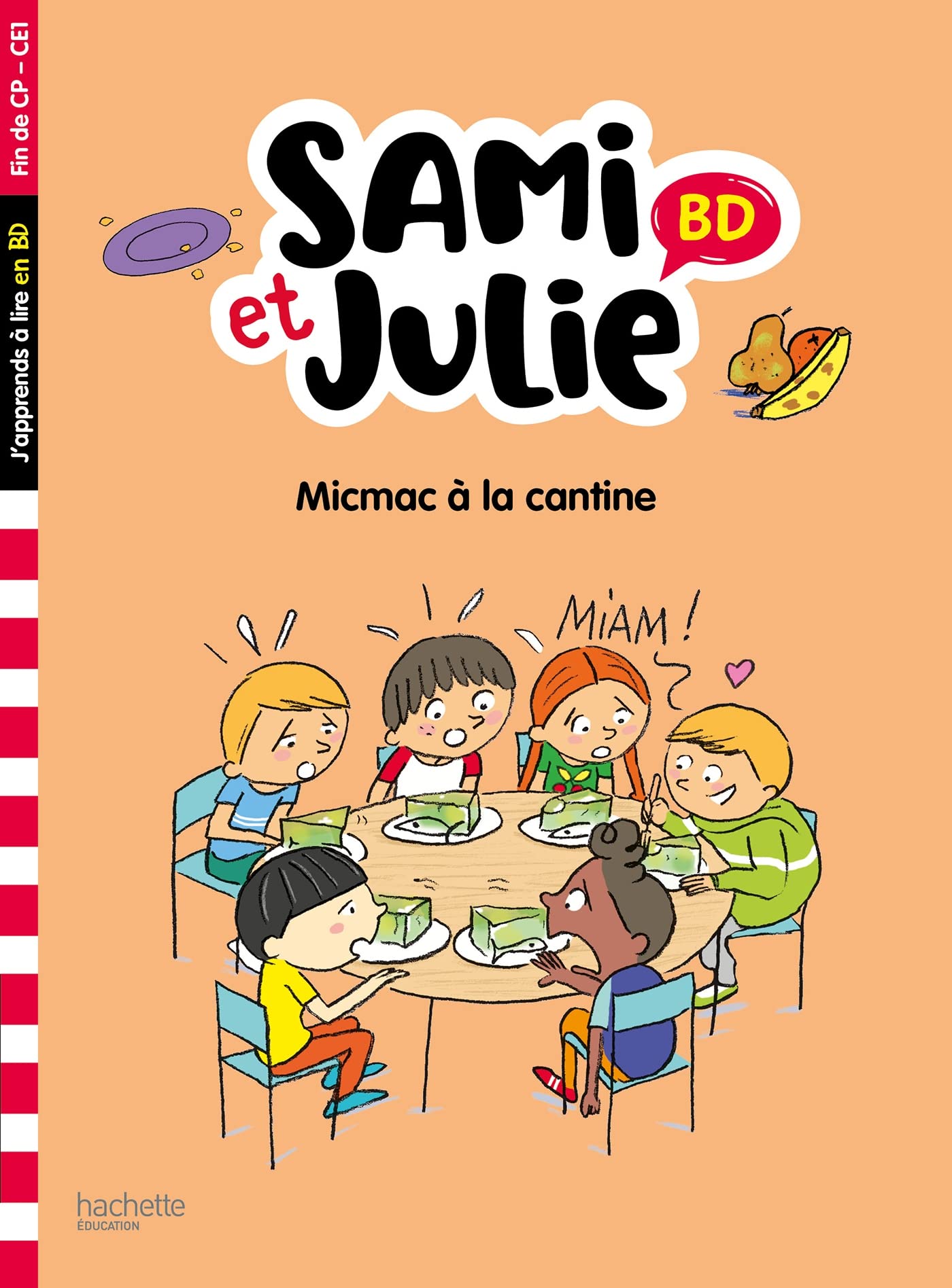 jaquette album Sami et Julie BD Fin de CP-CE1 - Micmac à la cantine