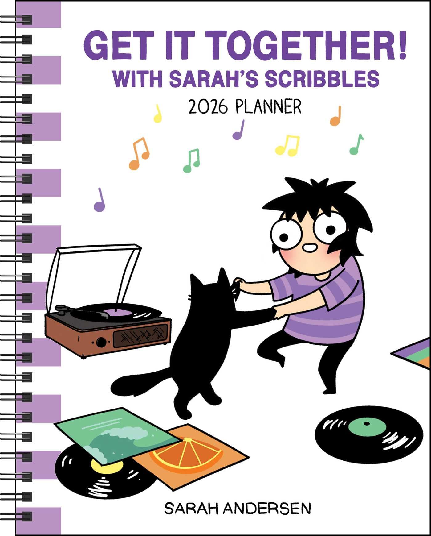 jaquette livre Sarah's Scribbles 12-Month 2026 Monthly/Weekly Planner Calendar