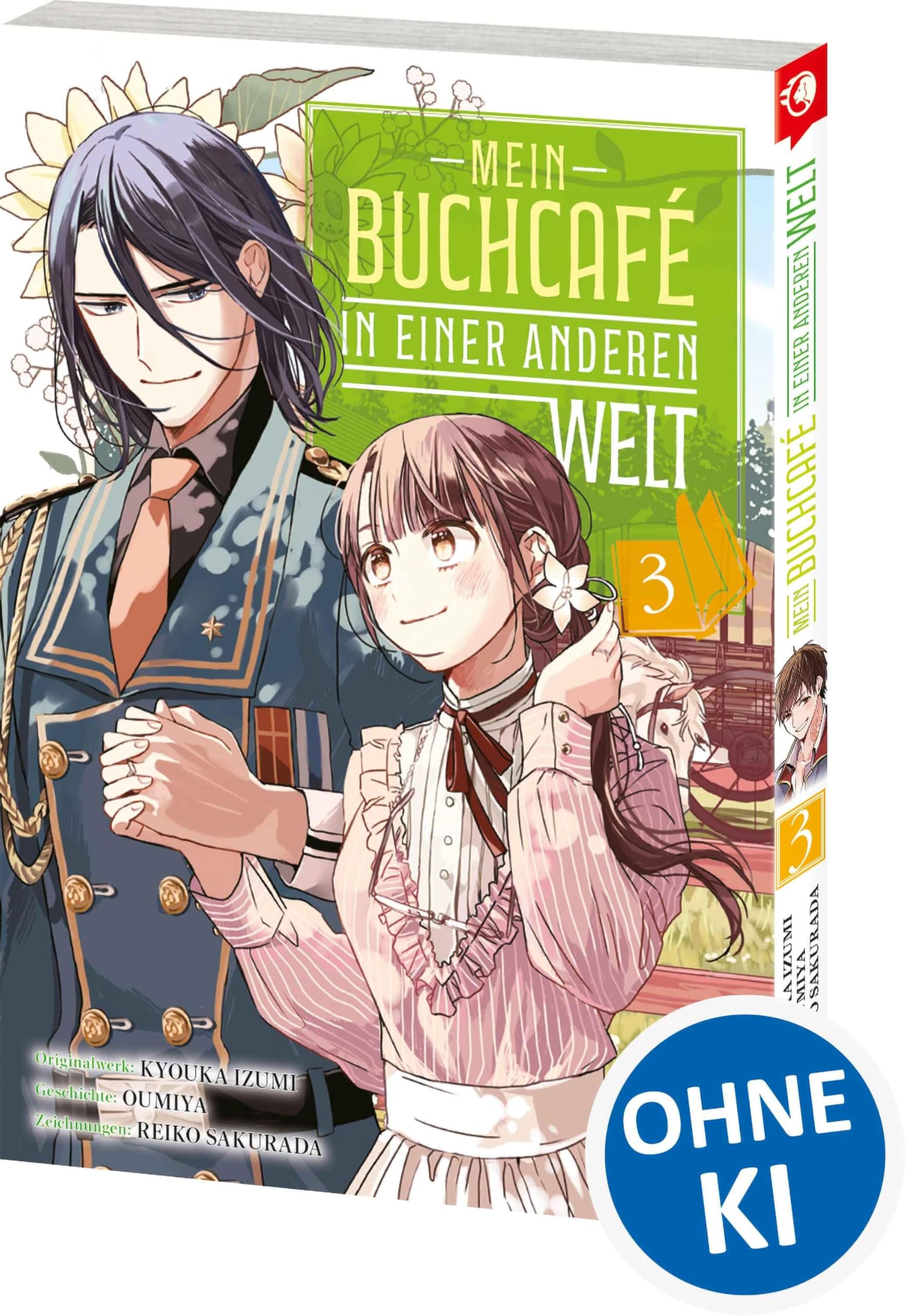 jaquette album Mein Buchcafé in einer anderen Welt 03: Tauche ein in Tsukinas außergewöhnliches Fantasy-Abenteuer - zauberhaft illustrierter Manga für cozy Lesestunden