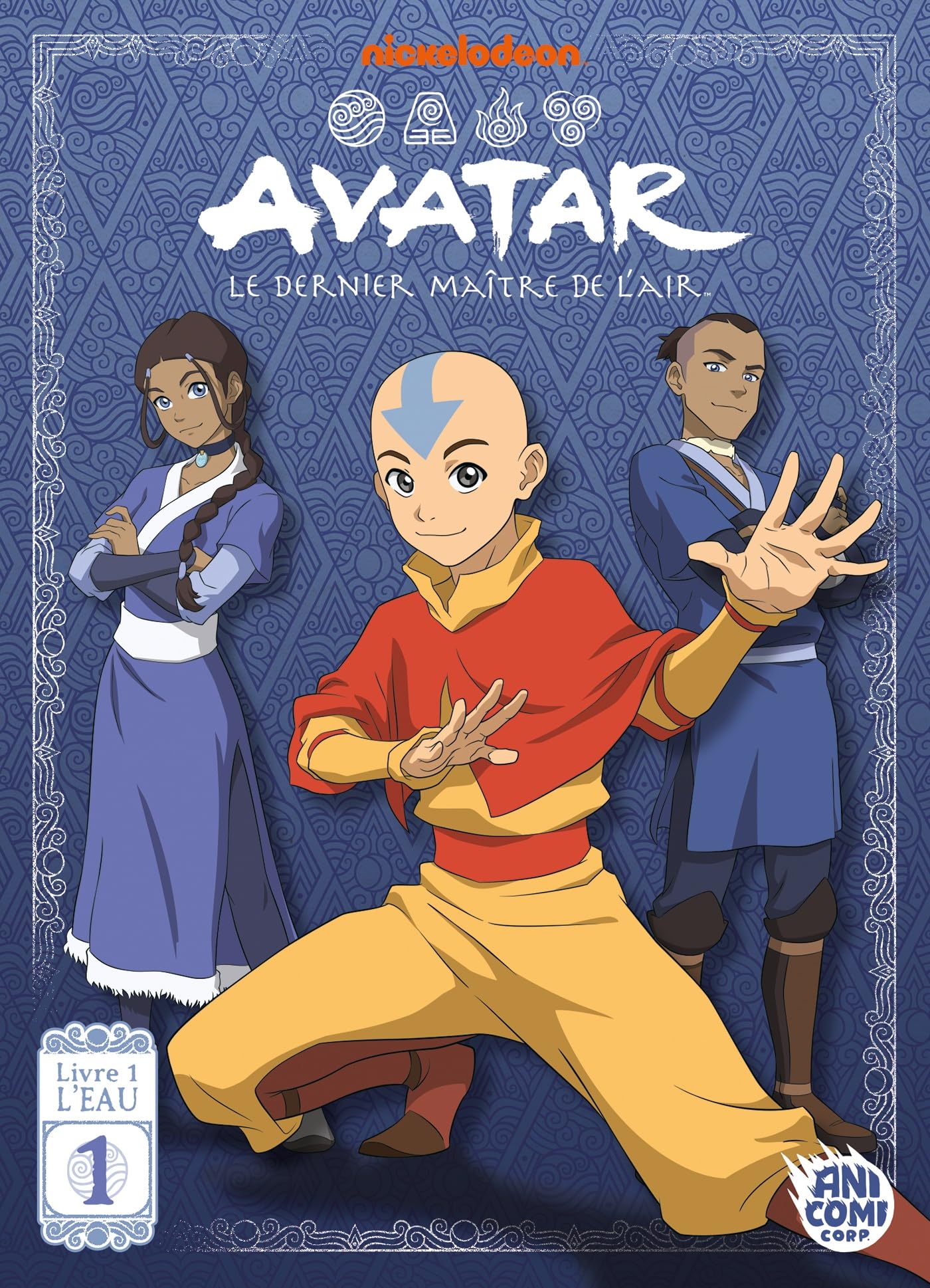 jaquette album Avatar, le dernier maître de l'air - Livre 1 : L'Eau - T01 - Anime Comics