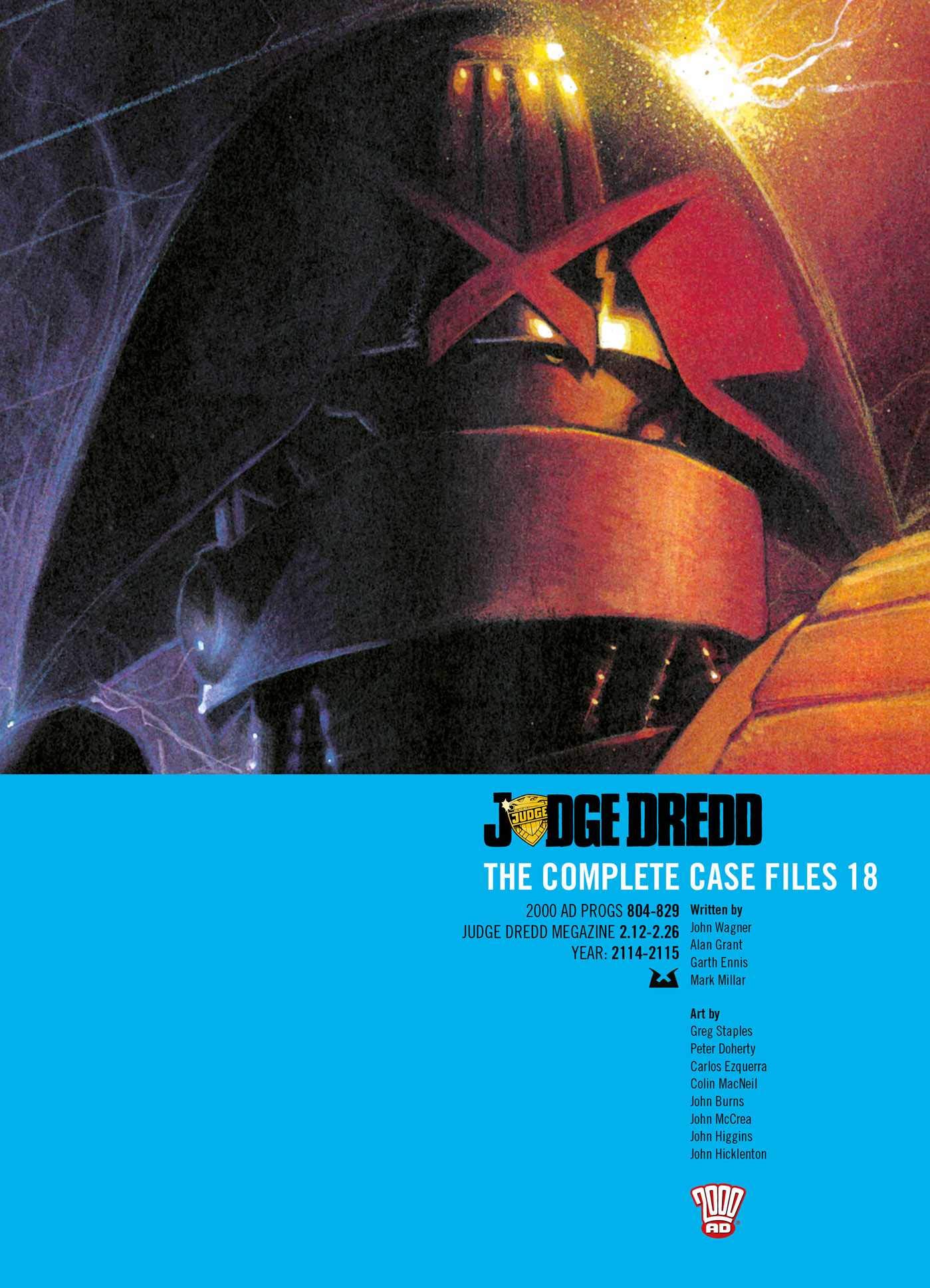 jaquette album Judge Dredd: The Complete Case Files 18 (Volume 18)