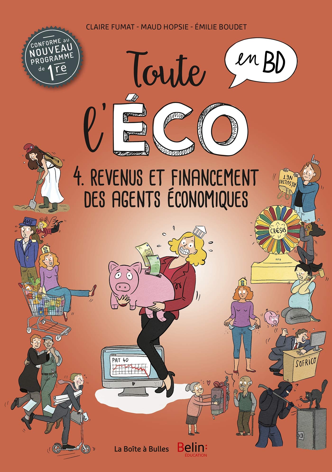 jaquette album Toute l'éco en BD T4 : Revenus et financement des agents économiques