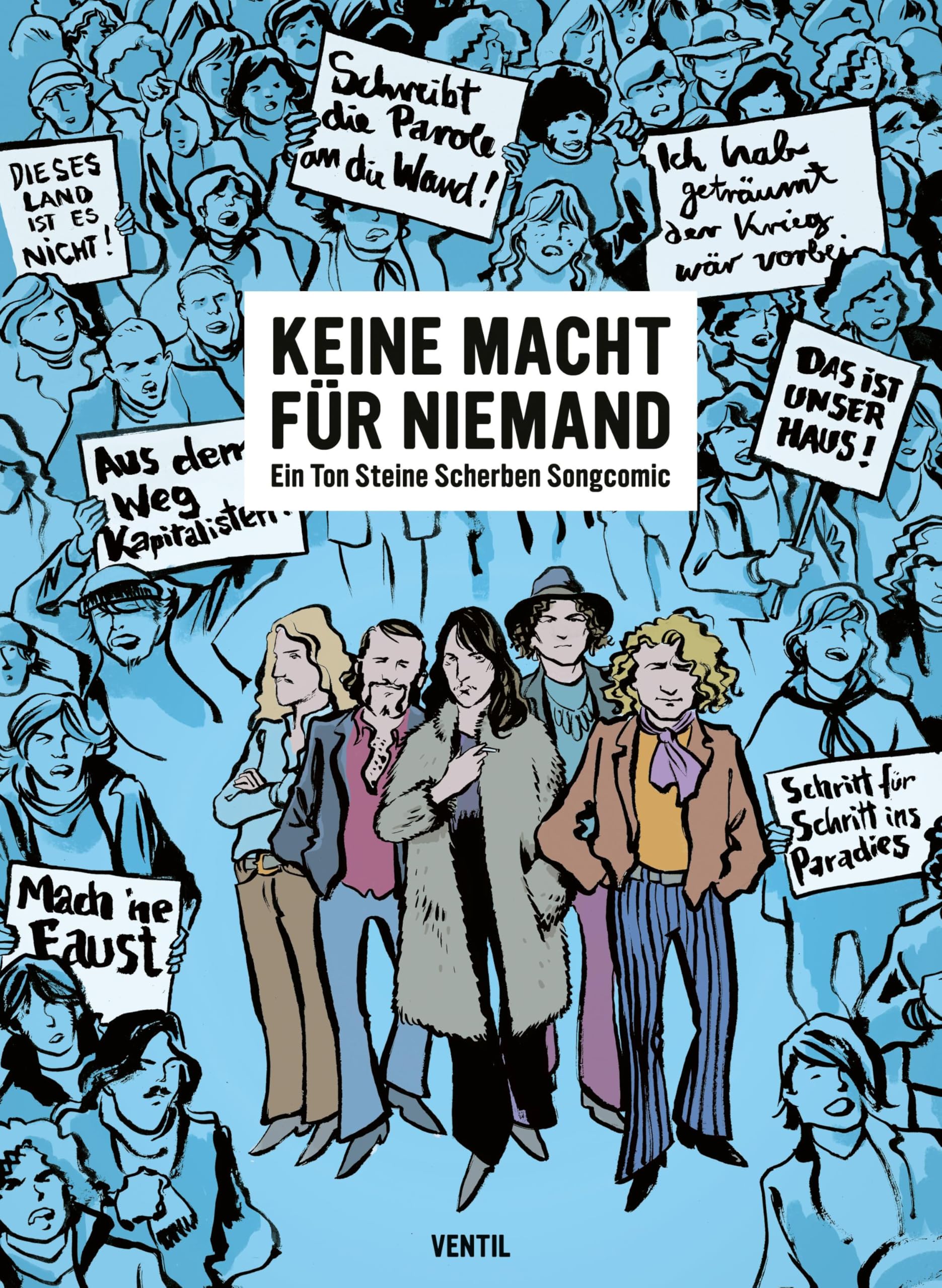 jaquette album Keine Macht für Niemand: Ein Ton Steine Scherben Songcomic