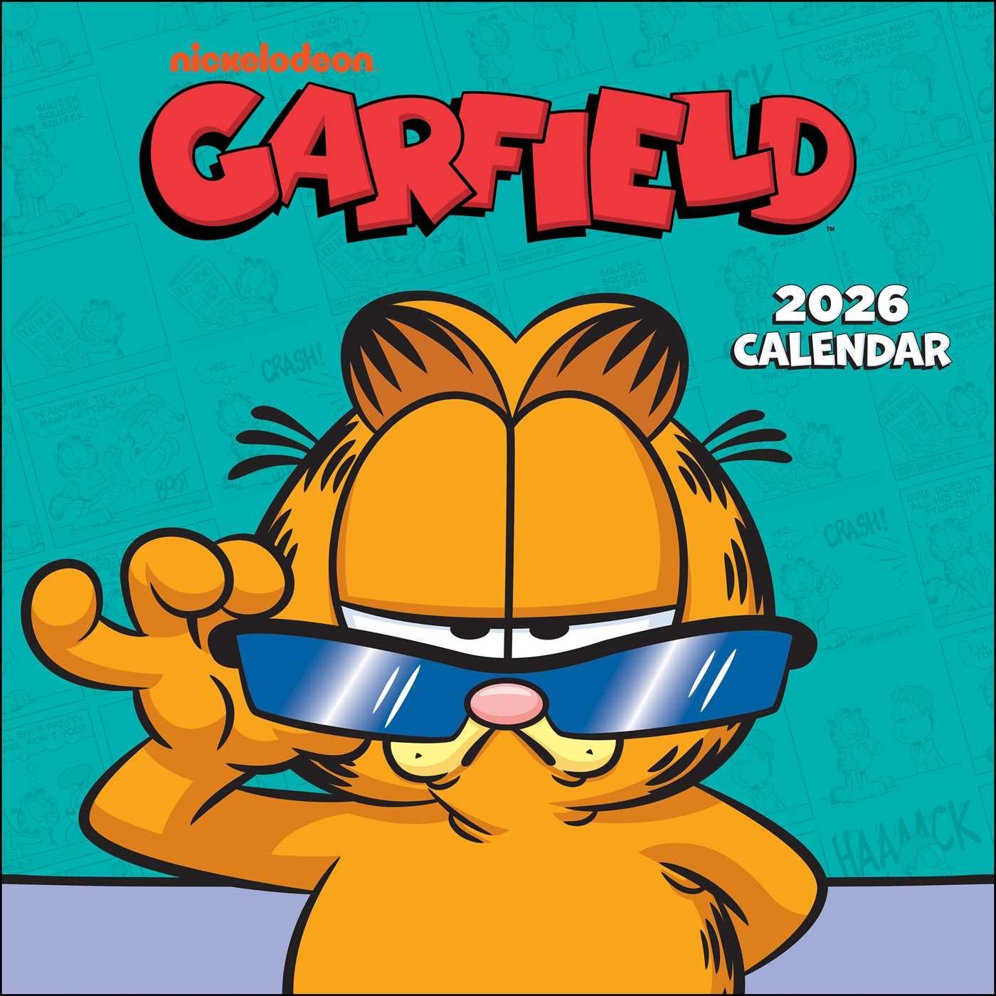 jaquette livre Garfield 2026 Wall Calendar